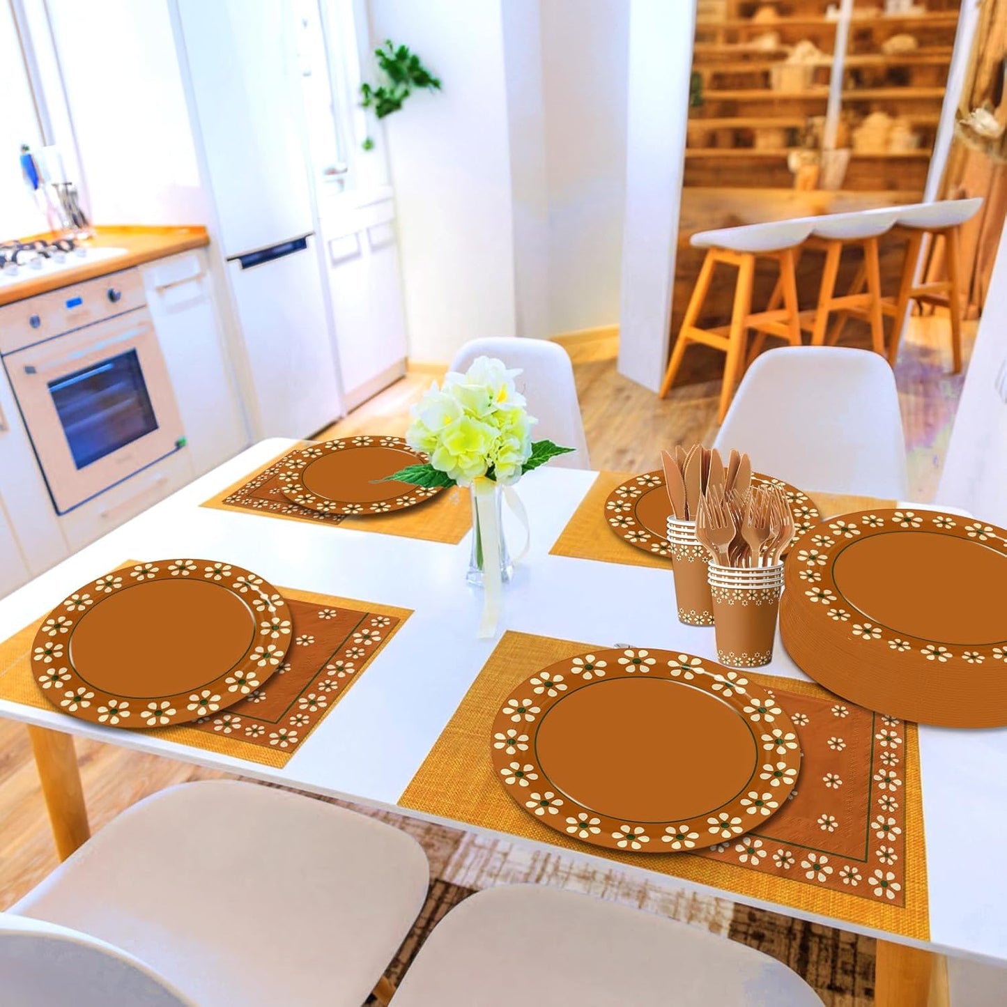 Platos De Barro Mexicanos Paper Plates，Mexica Party Decoration Mexican Cups Napkins for Mexican Theme Party Decorations,Servrs 24