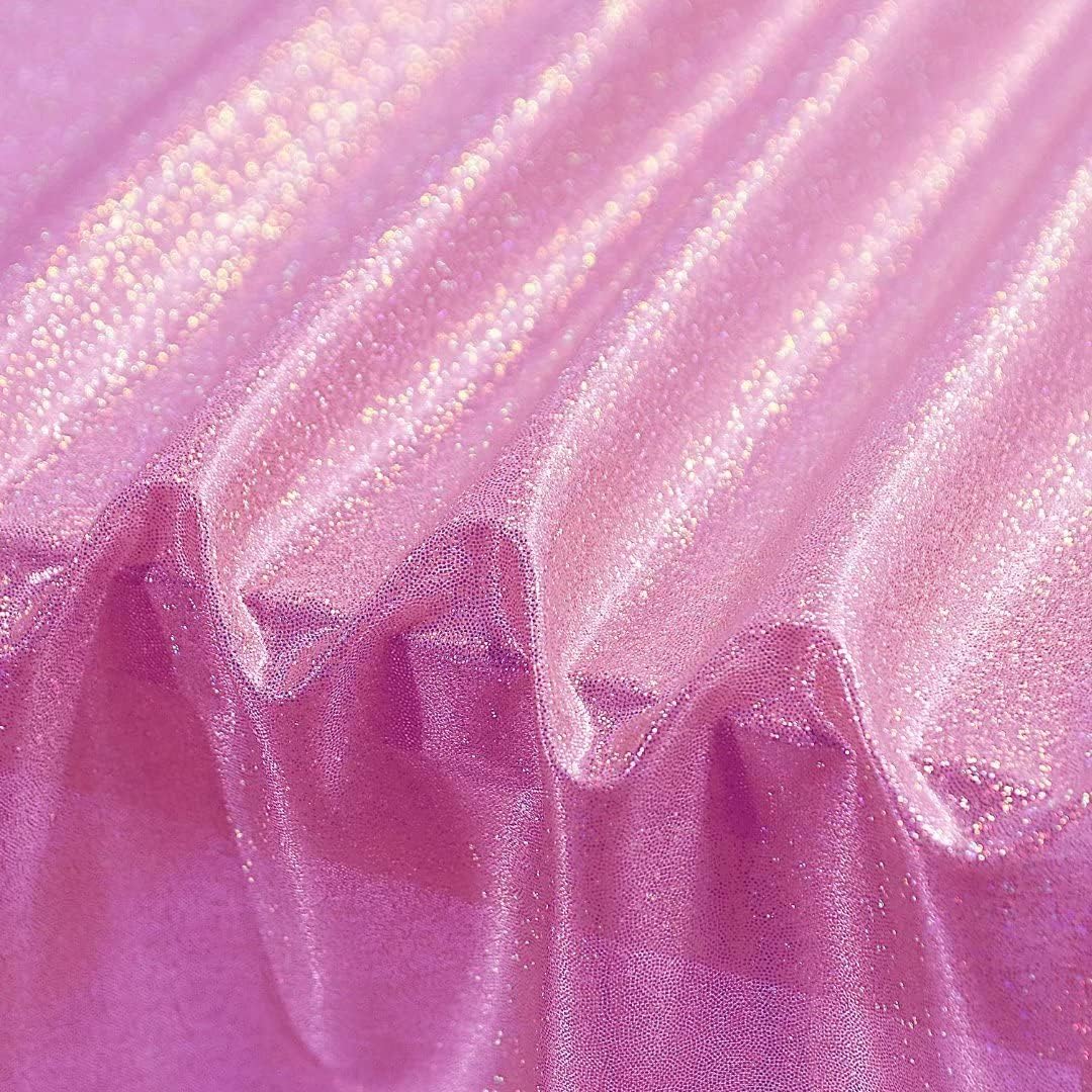 Fitable Pink Sequin Tablecloth for Parties 52x70 Inch - Sparkle Glitter Table Cloth Laser Rectangle Overlay for Wedding Baby Shower Ceremony Birthday Holiday Banquet