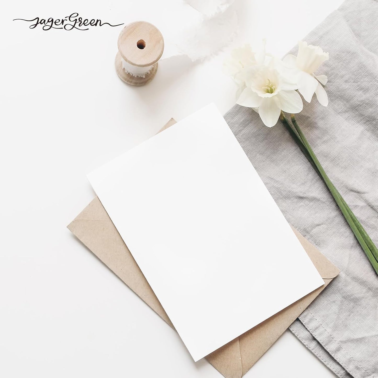 50 Pack 5x7 Blank Cardstock Paper, White Card Stock Bulk, Thick Folded Heavy Cardstock for Thank You Cards, Greeting Cards, Wedding Invitation, Envelopes, DIY Craft Card Making Supplies