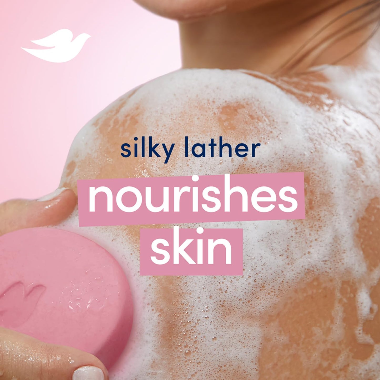 Dove Soap, Pink Beauty Bar 12-Pack – 3-in-1 Moisturizing Face, Body & Hand Soap, 4.75 Oz Ea