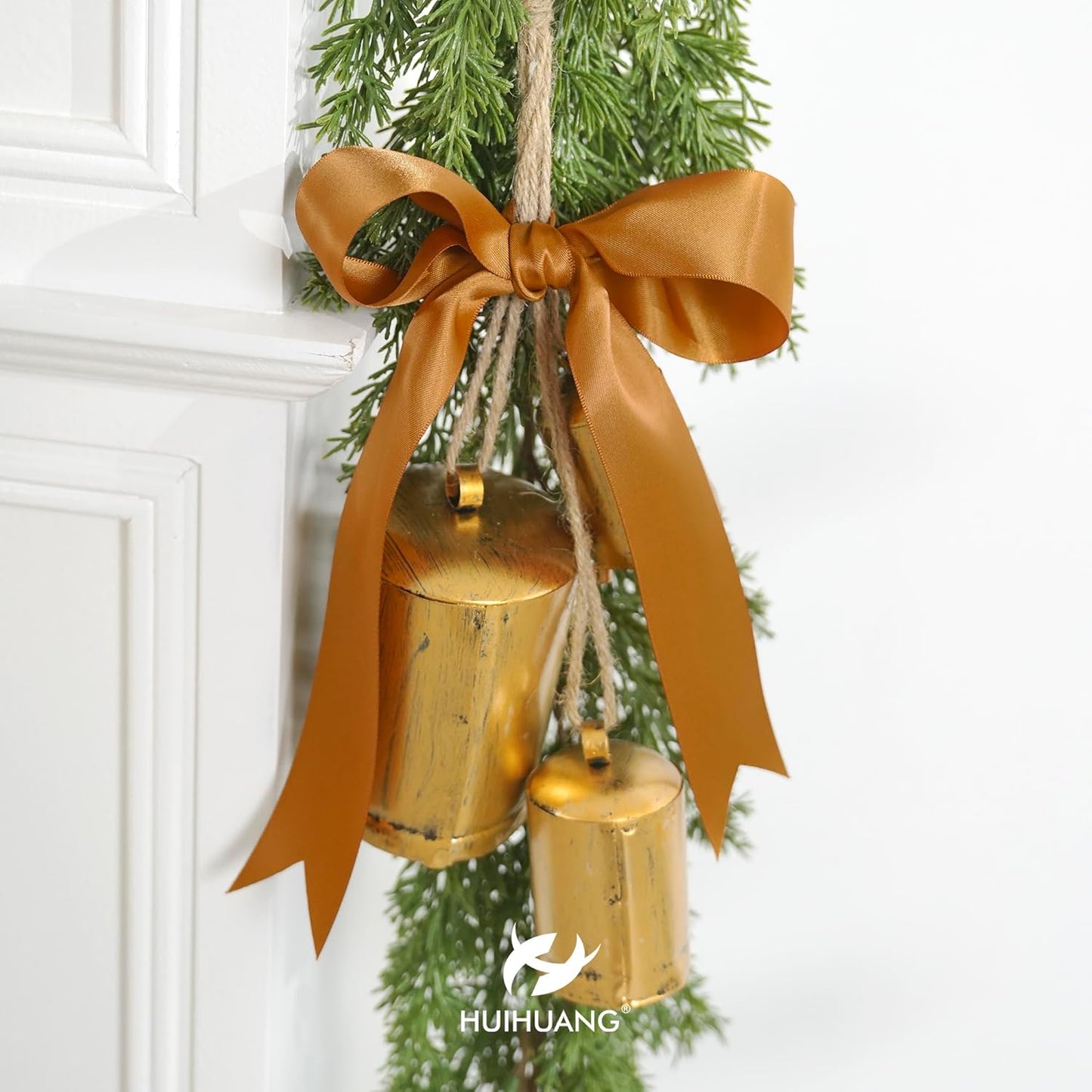 HUIHUANG Copper Ribbon Satin 1-1/2" Wide Double Face Polyester Satin Ribbons for Crafts, Thick Silk Ribbon for Gift Wrapping Hair Bows Floral Bouquet Cake Box Christmas Decor Party Favor - 50 Yards