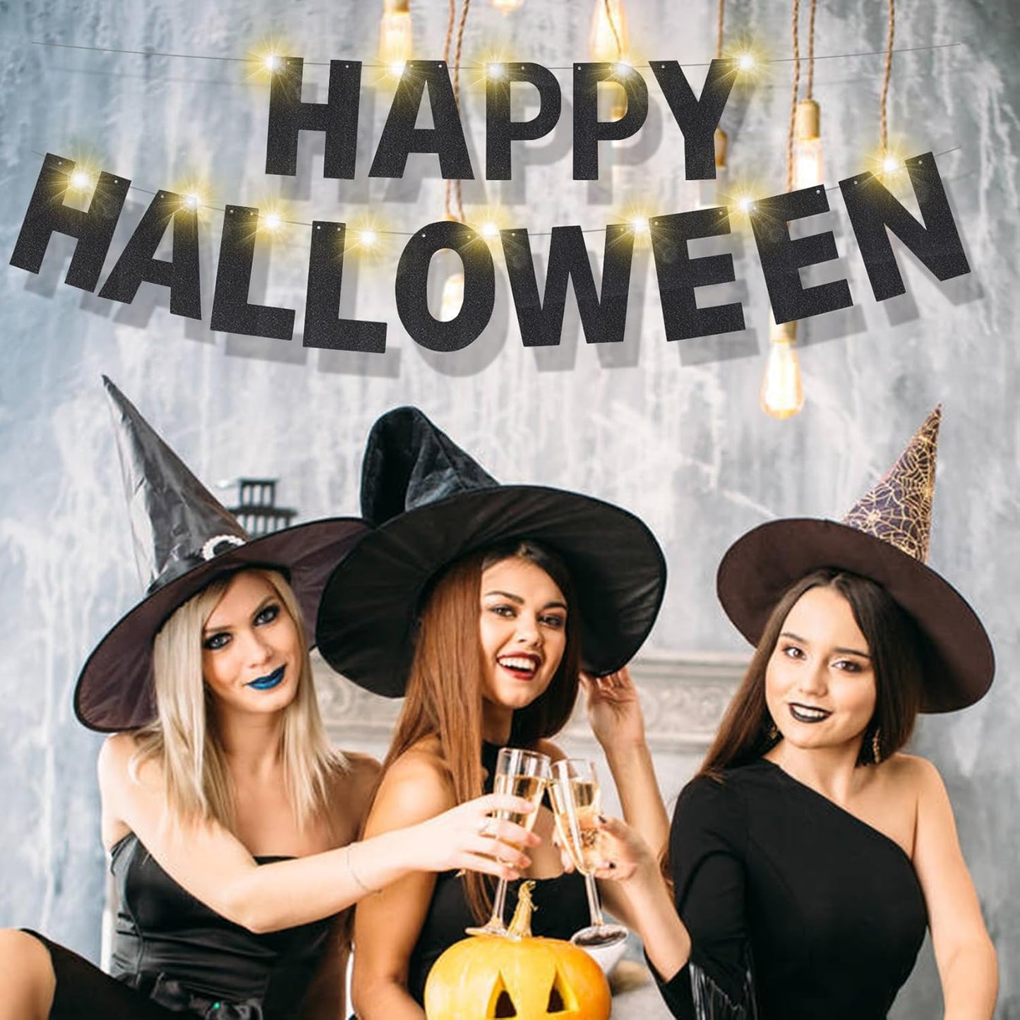 167Pcs DIY Glitter Customizable Banner Kit Happy Birthday Custom Letters Banner 30th Birthday Decorations Anniversary Personalized Banners Decor Death to My 20s Party Supplies (Glitter Black)