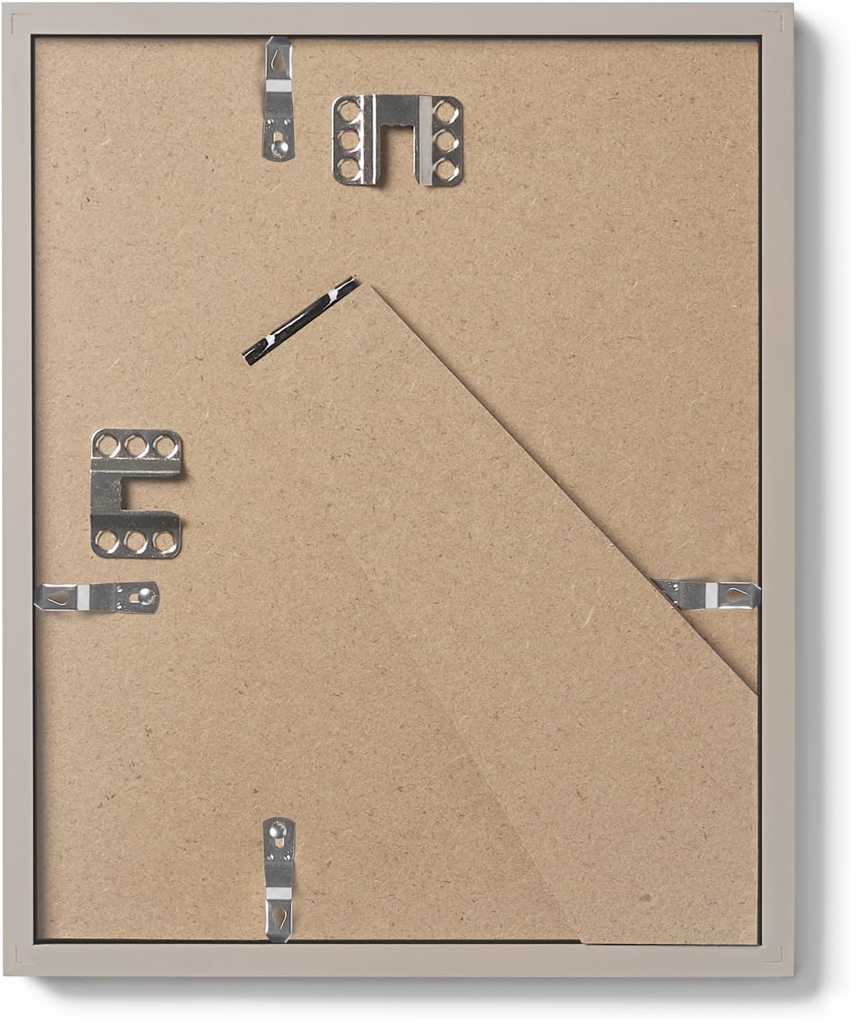 Opposite Wall - 8x10 in - Real Wood Grey Picture Frame - Lightweight, Versatile & Shatterproof - Wall Hanging & Tabletop Photo Frame - Office, Gallery & Home Decor