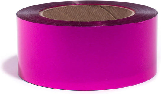 TCDesignerProducts Cerise Metallic Streamer, 2 Inches Wide x 500 Feet Long