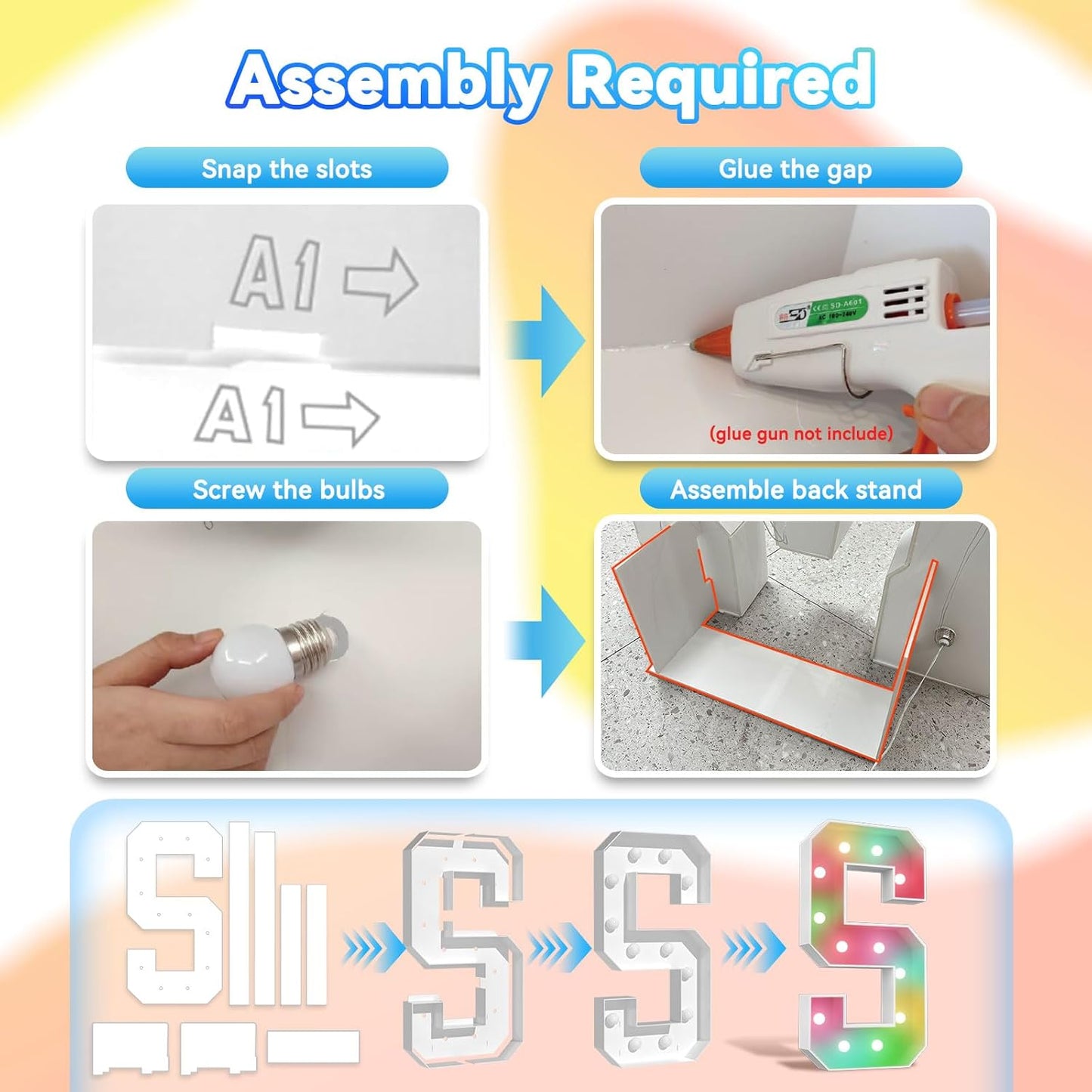 Ledido 4FT Marquee Light Up Letters, 34 Colors Changing Marquee Letter 4 Feet Tall with Remote, Big Letters for Party Wedding Graduation Birthday Decorations, Large Light Up Letter X