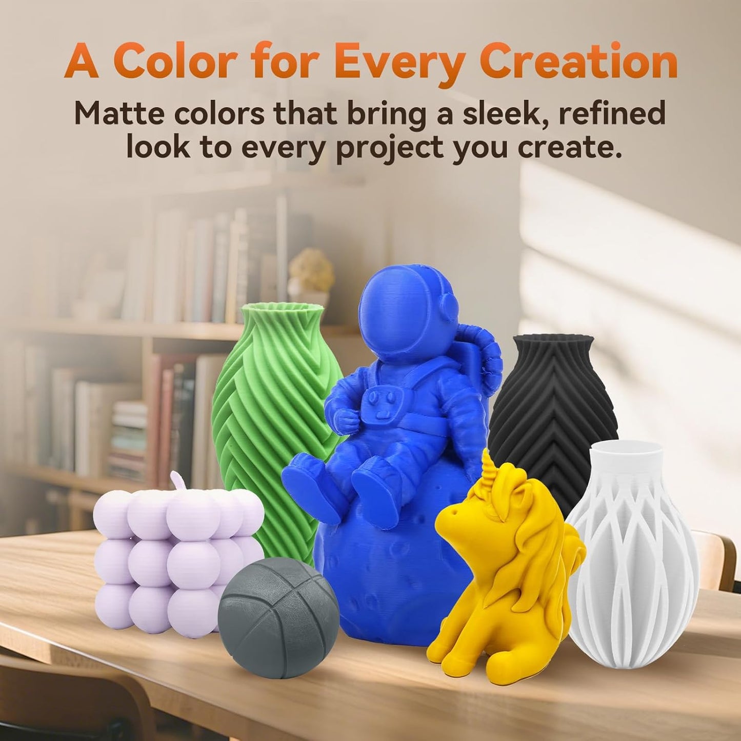 FLASHFORGE PLA Filament 1.75mm +/- 0.02mm, Matte Green 3D Printer Filament 1kg (2.2lbs) Spool, Excellent Printing Performance, Easy to Use for Most FDM 3D Printers