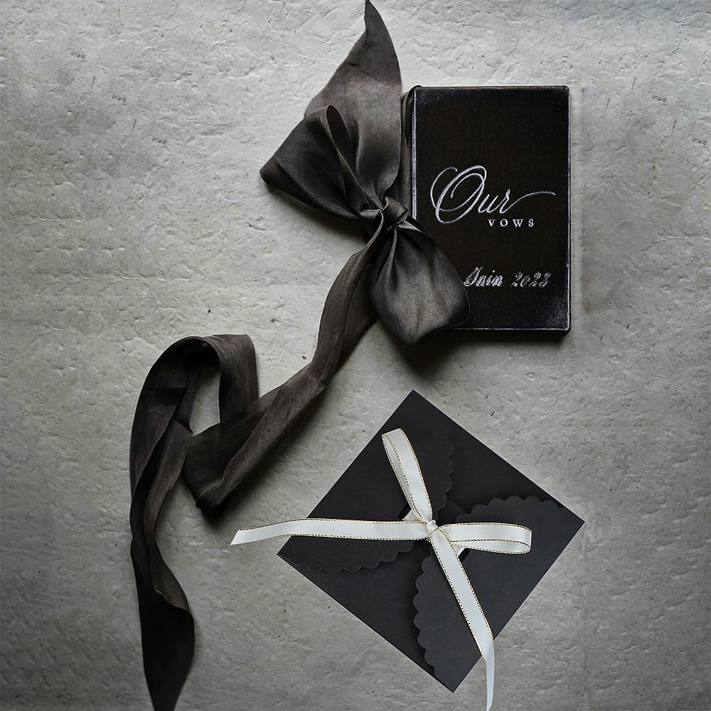 Small Black Boxes for Gifts, 10 PCS Premium Gift Box with Ribbon for Thanksgiving, Anniversaries, Party, Birthday, Graduations, and More(4.75” x 4.75” x 3.53”)