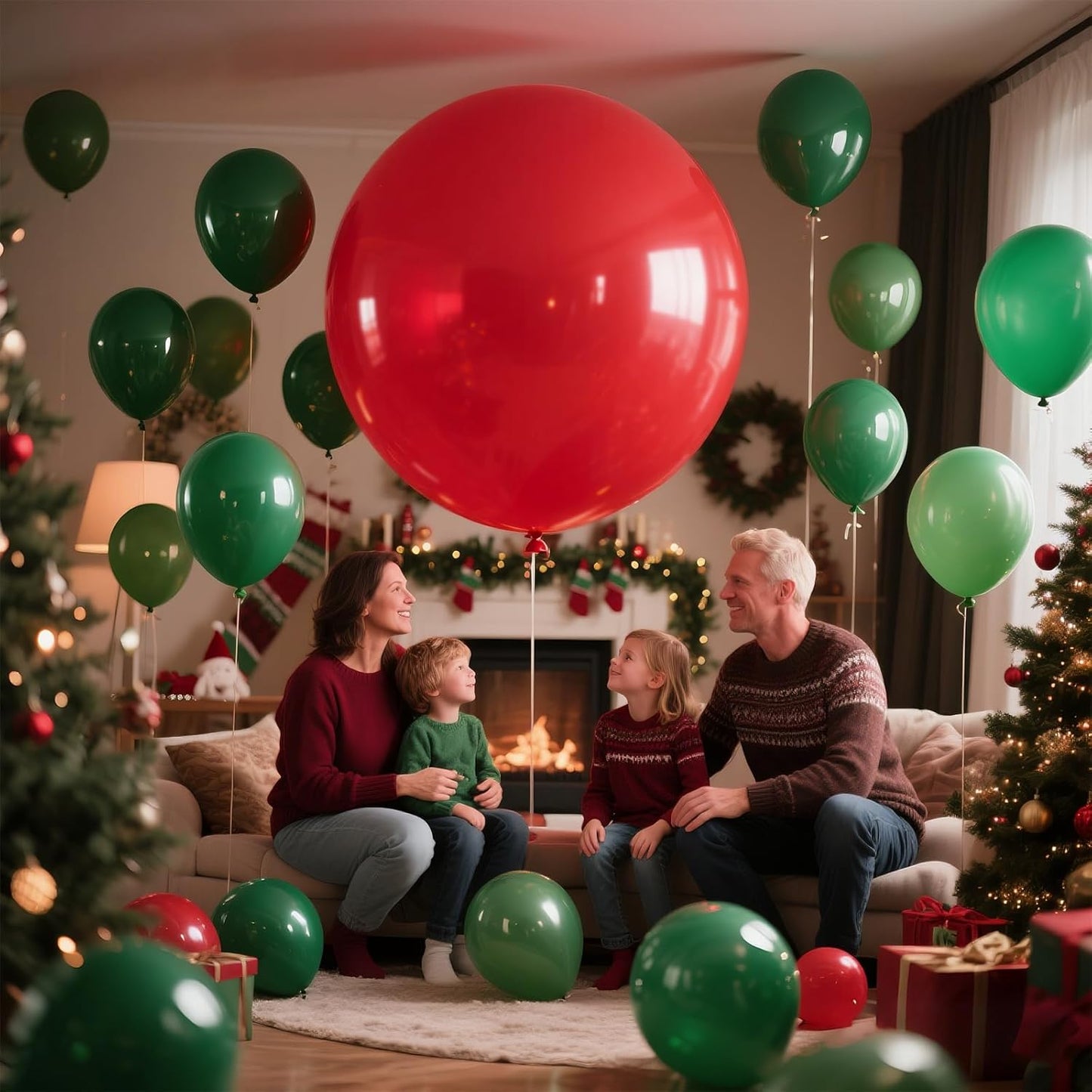 KAWKALSH Red Balloons, 9pcs 36 Inch Red Latex Balloons for Garland or Balloon Arch as Birthday Party Wedding Baby Shower Decorations