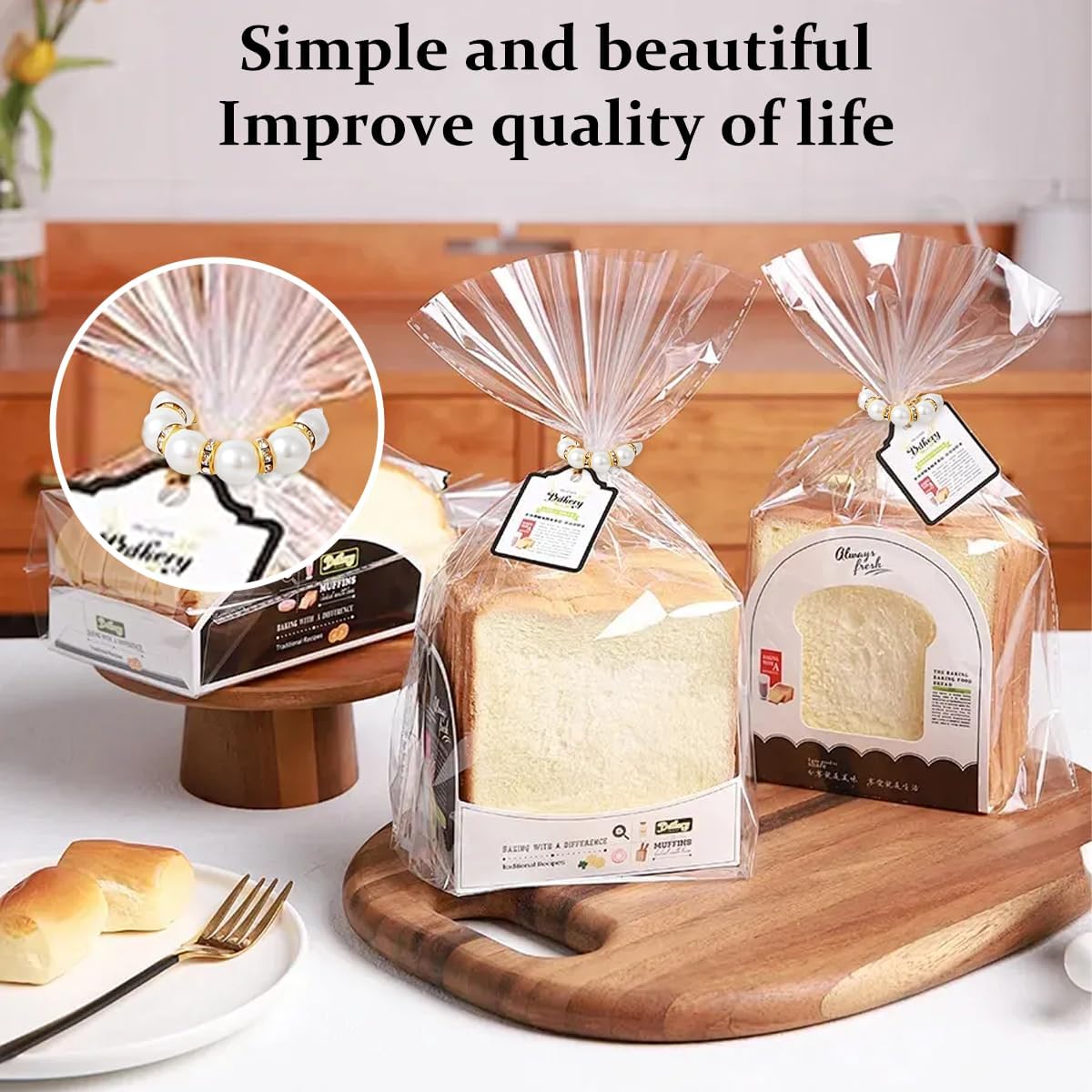 50Pcs Pearl Napkin Rings, Imitation Pearl Napkin Rings Holder, Disposable Beaded Serviette Napkin Buckles for Wedding Reception Party Banquet Dinner Table Decor (Pearl Gold, 50 Pcs)