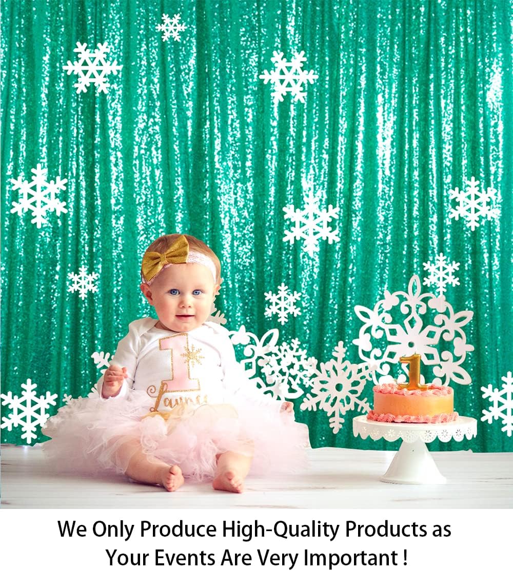 ShiDianYi 8 X 8, Ready to Dispatch,Mint Green Sequin Backdrops Photo Booth Backdrop Party Curtains,Wedding Background Sparkling Photography Prop