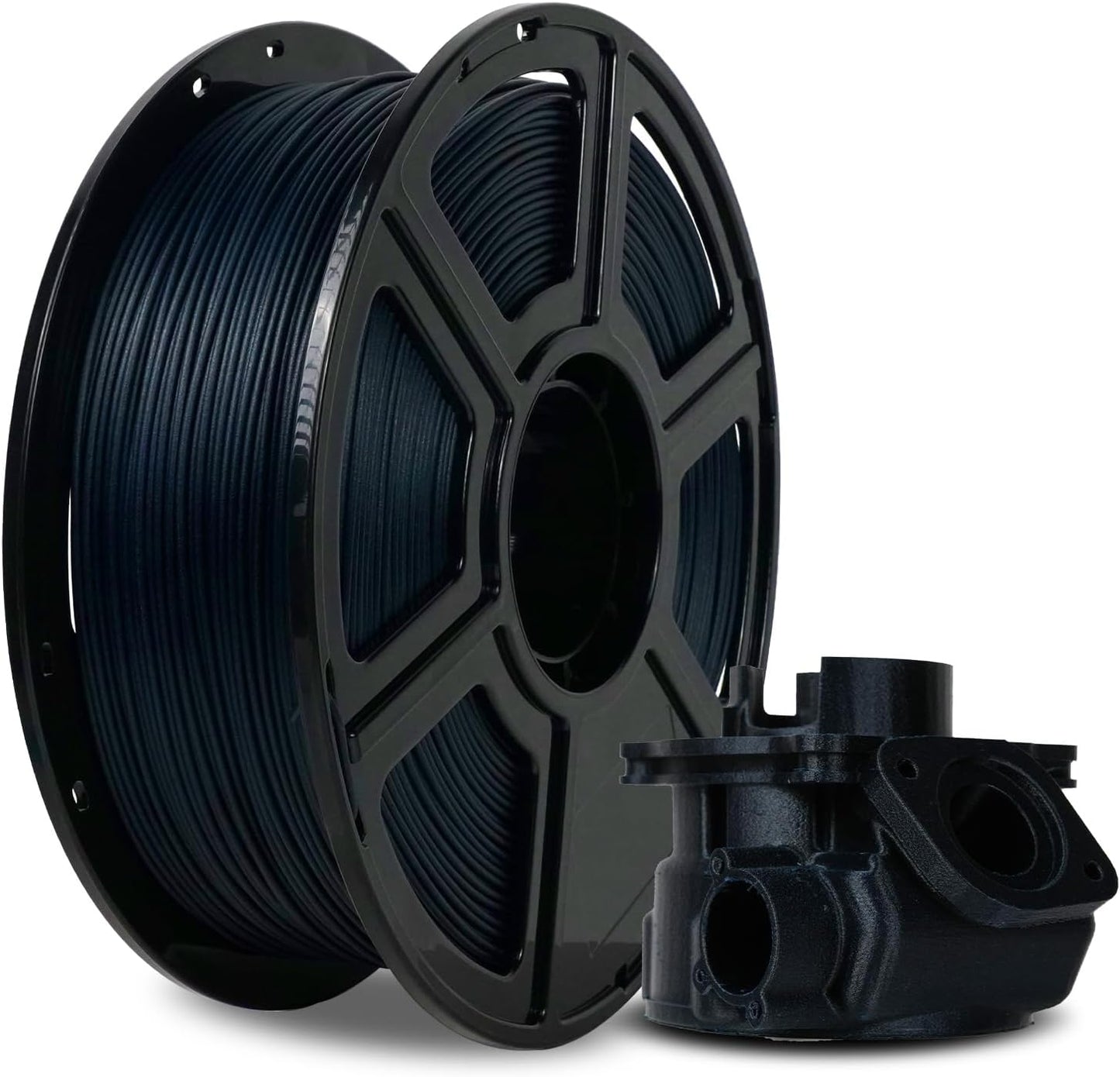 FLASHFORGE Carbon Fiber PETG Filament 1.75mm, Carbon Fiber PETG 3D Printer Filament, 1KG Spool Dimensional Accuracy +/- 0.02mm, Lightweight & Heat-Resistant & Moisture Free (PETG-CF Midnight Blue)