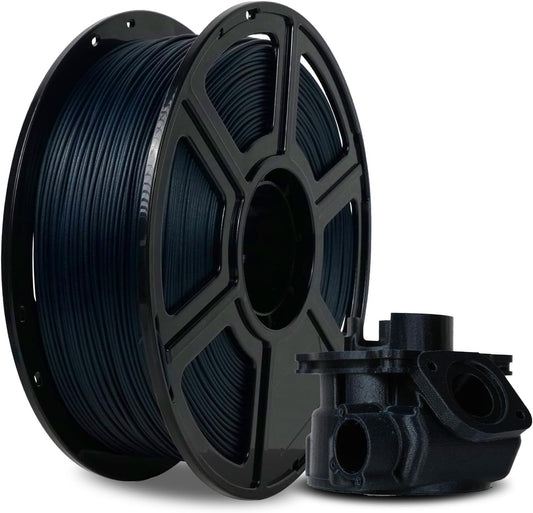 FLASHFORGE Carbon Fiber PETG Filament 1.75mm, Carbon Fiber PETG 3D Printer Filament, 1KG Spool Dimensional Accuracy +/- 0.02mm, Lightweight & Heat-Resistant & Moisture Free (PETG-CF Midnight Blue)