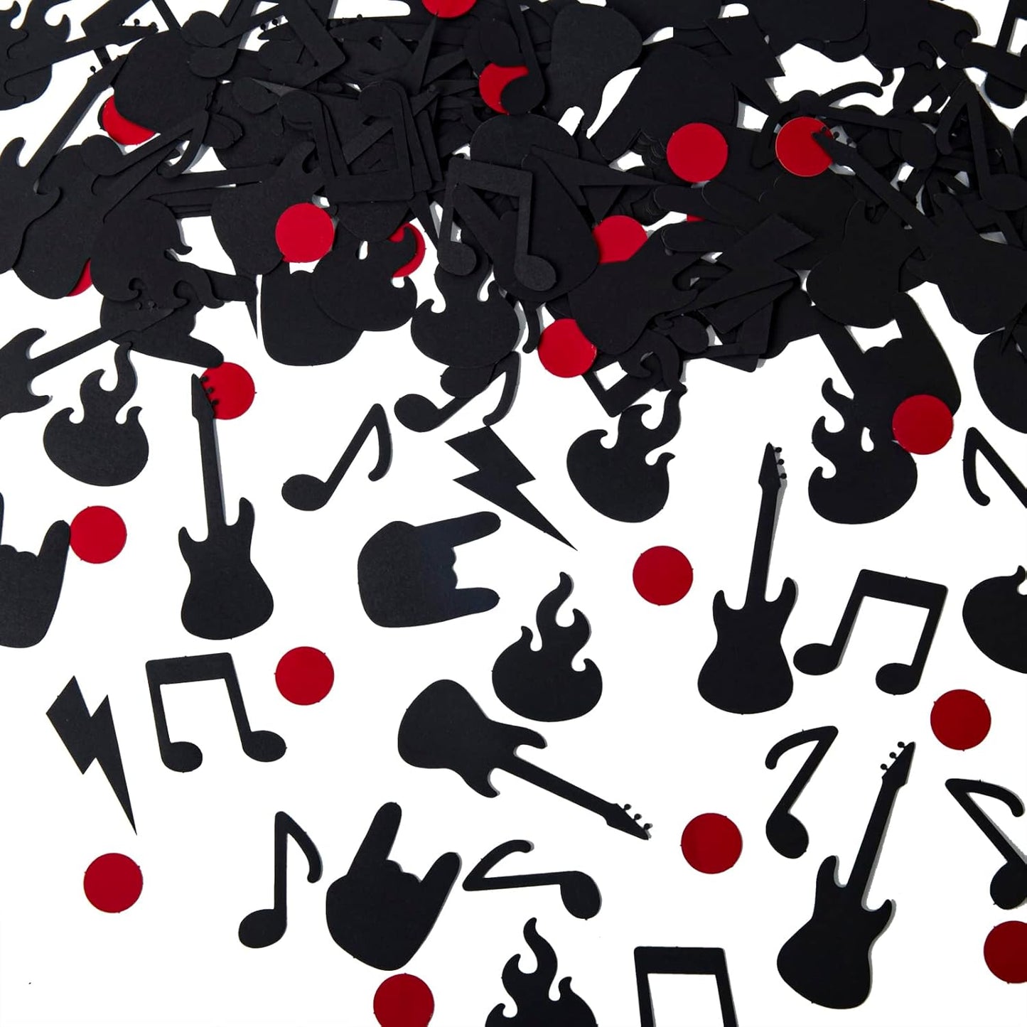 Rock N' Roll Confetti Party Decorations, Rock N' Roll Birthday Party Decorations, Wedding Party Decor, Table Decor, Garland 1950'S Rock And Roll Party Supplies, Music Birthday Decorations(175 Pcs)