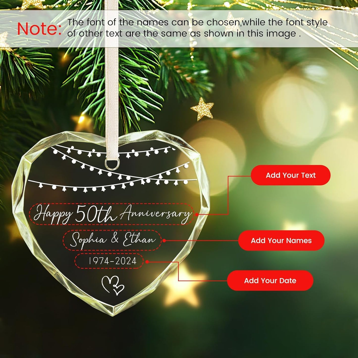 Personalized Christmas Ornaments 2025 for Couples, Wedding for Grandparents, Custom Wedding Keepsake Gift, Mr Mrs Married Husband Wife Xmas Marriage Decorations