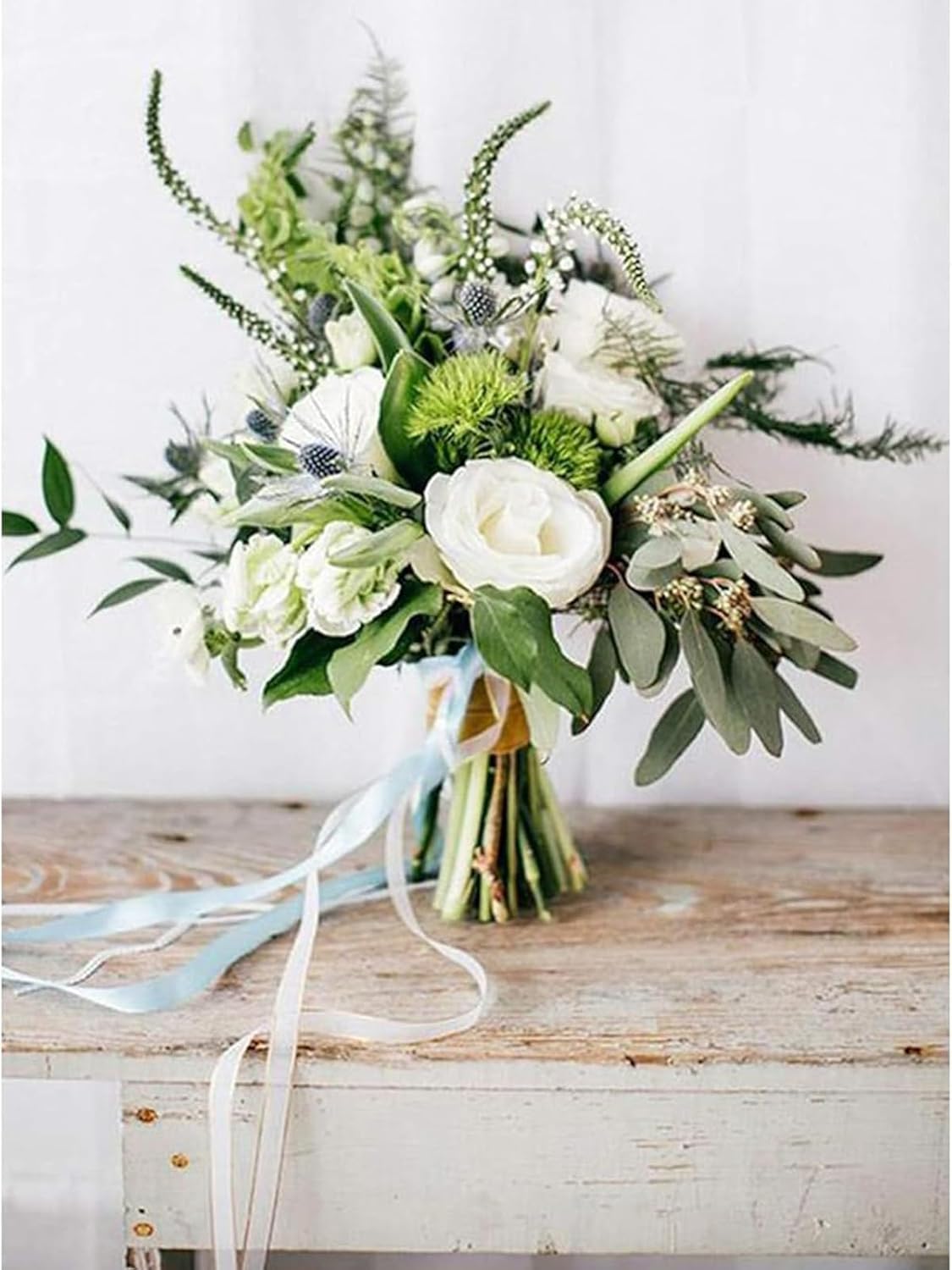 5/8" x 50 Yards Light Blue Satin Ribbon Single Faced Fabric Ribbons for Gift Wrapping, Crafting, Bows Making, Sewing, Wedding, Home Decor