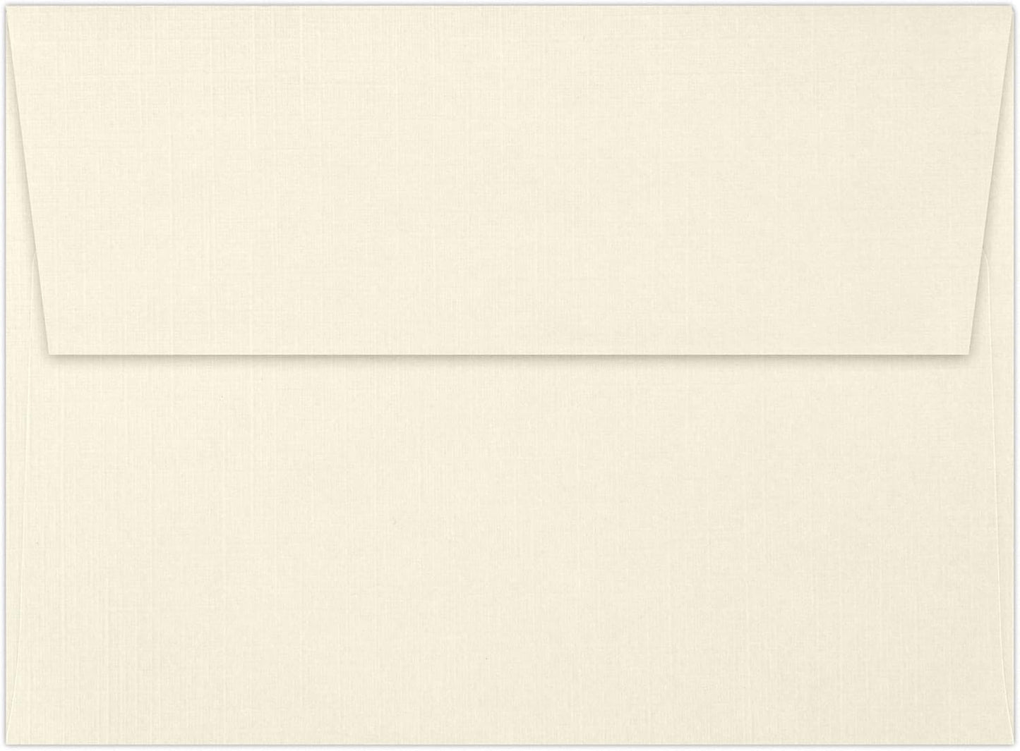 LUXPaper A7 Invitation Envelopes | Peel & Press | 5 1/4" x 7 1/4" | Natural Linen | 80lb. Text | 50 Qty