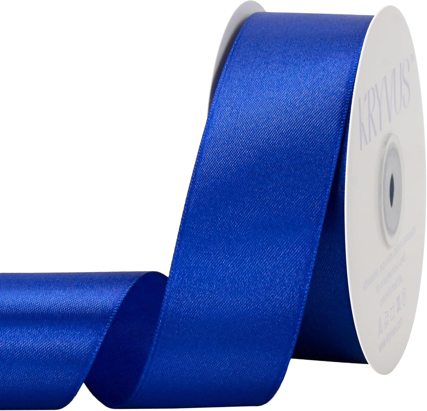 Royal Blue Satin Ribbon 1-1/2 inch X Continuous 50 Yards, Single Face Polyester Ribbon Perfect for Gift Wrapping, Flower Bouquet, Wedding Decor, Crafts, Bow Making, Sewing and More