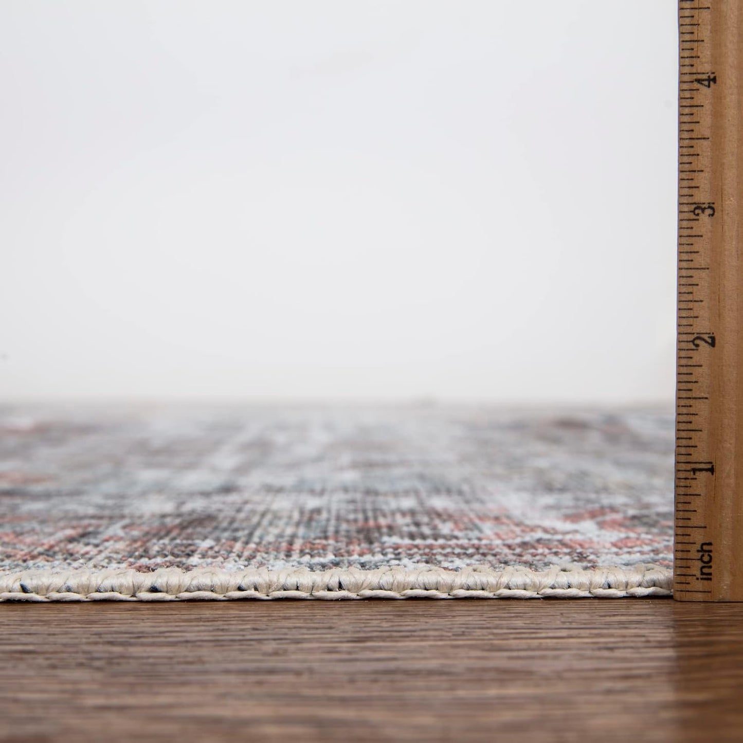 Bloom Rugs Washable Non-Slip 8' x 10' Rug - Light Pink/Light Blue Traditional Medallion Area Rug for Living Room, Bedroom, Dining Room, and Kitchen - Exact Size: 8' x 10'