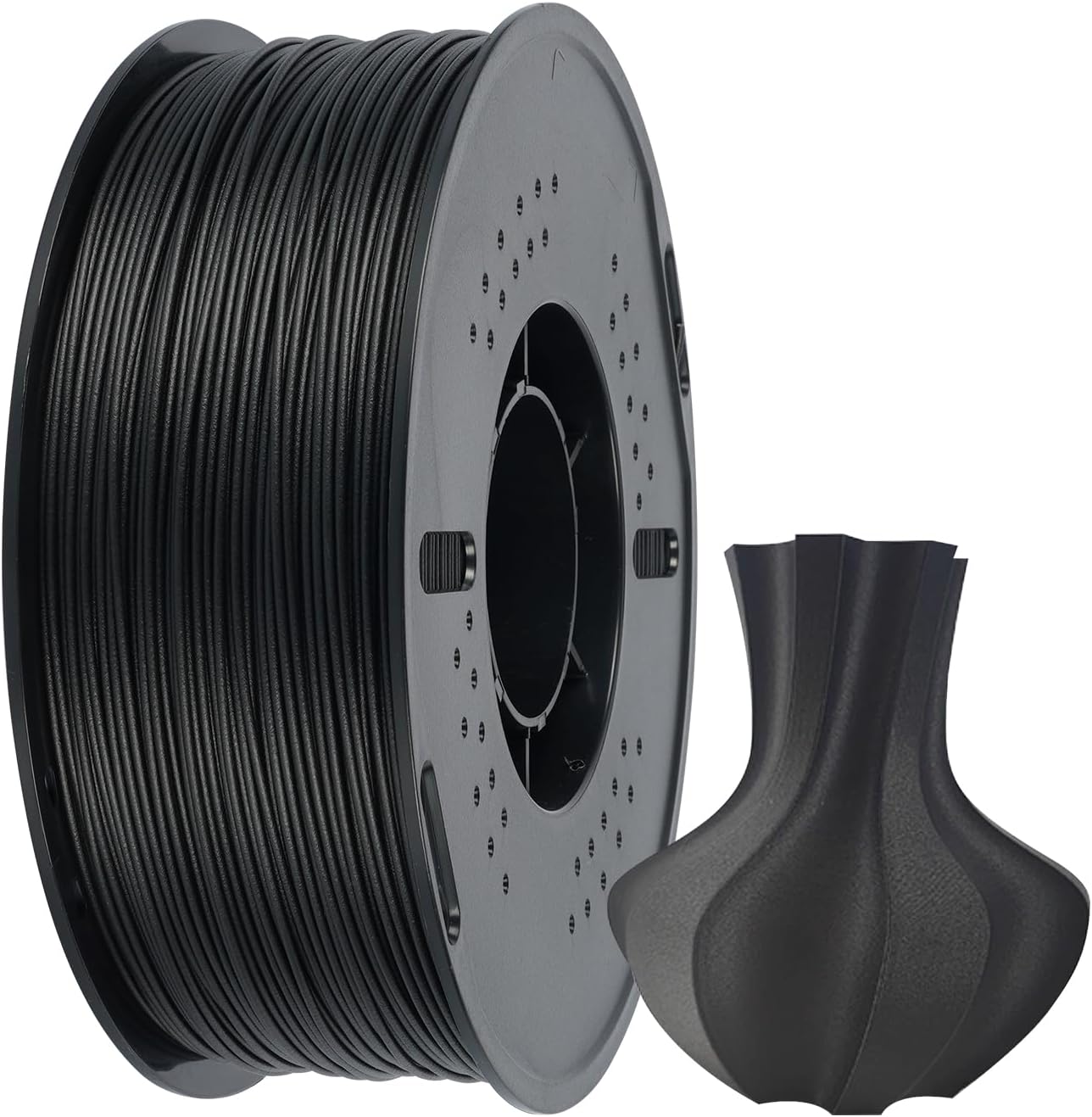 Kingroon Carbon Fiber ABS 3D Printer Filament, ABS CF 3D Printing Filament 1.75mm +/- 0.03mm, 1kg Spool (2.2LBS), Black