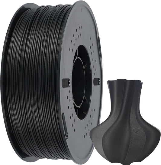 Kingroon Carbon Fiber ABS 3D Printer Filament, ABS CF 3D Printing Filament 1.75mm +/- 0.03mm, 1kg Spool (2.2LBS), Black