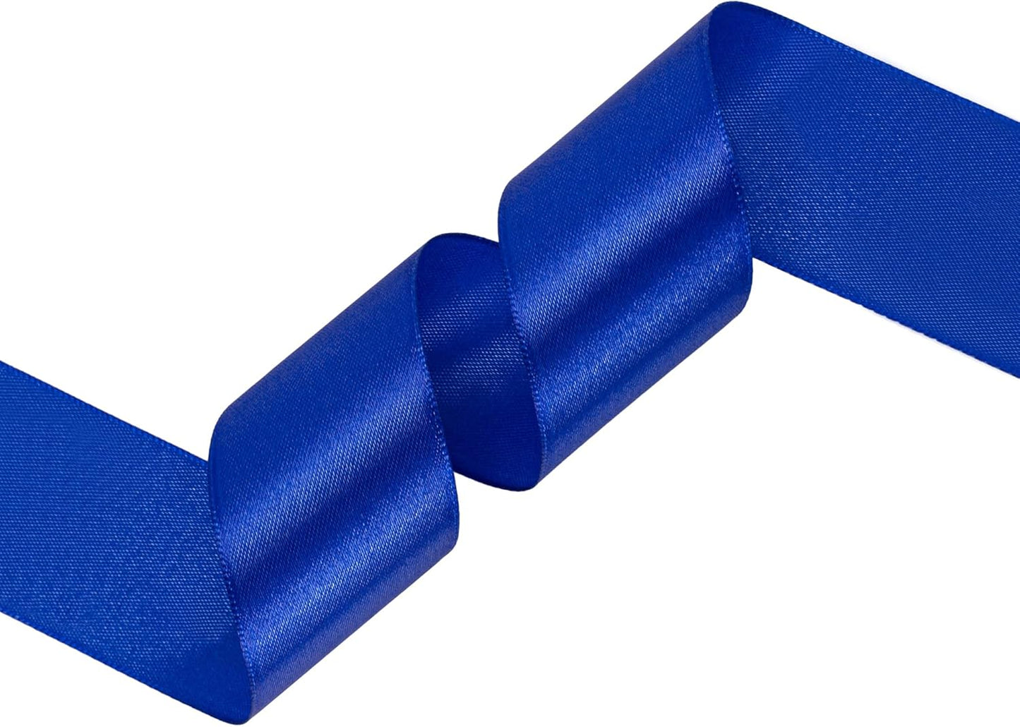 Royal Blue Satin Ribbon 1-1/2 inch X Continuous 100 Yards, Single Face Polyester Ribbon Perfect for Gift Wrapping, Flower Bouquet, Wedding Decor, Crafts, Bow Making, Sewing and More
