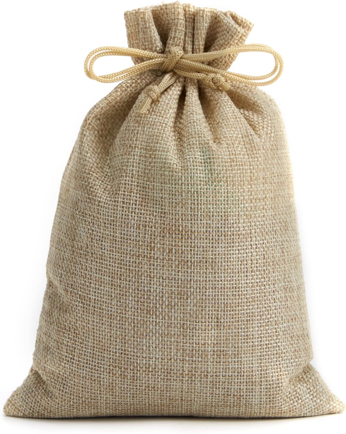 Tendwarm 50 Pcs 7.8x11.8 Inch Burlap Gift Bags with Drawstring Linen Jewelry Bag for Wedding Party Favors