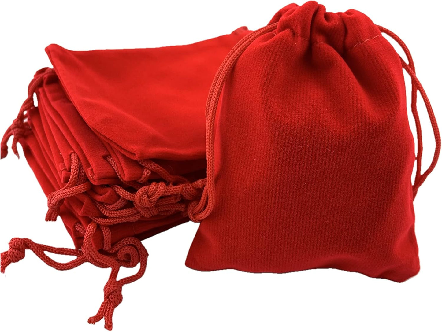 Palmhomee Pack of 48 3x4 Inch Velvet Drawstring Bags Gift Bag Velvet Pouch For Jewelry Wedding and Party Favor (Mixed Colors)