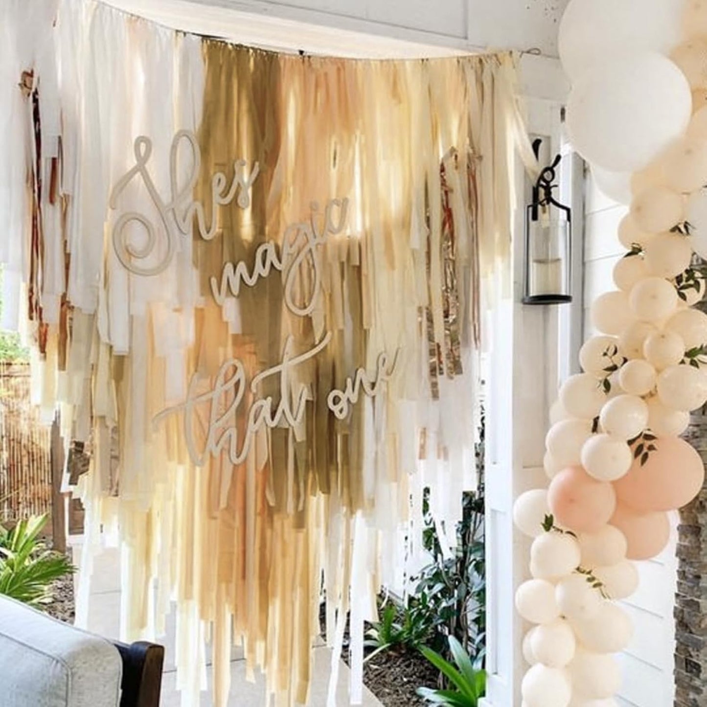 PartyWoo Light Brown Crepe Paper Streamers 4pcs 328ft Pack of Nude Boho Neutral Crepe Paper Streamers for Birthday Baby Shower Wedding Graduation Anniversary Woodland Jungle Theme Party Decorations