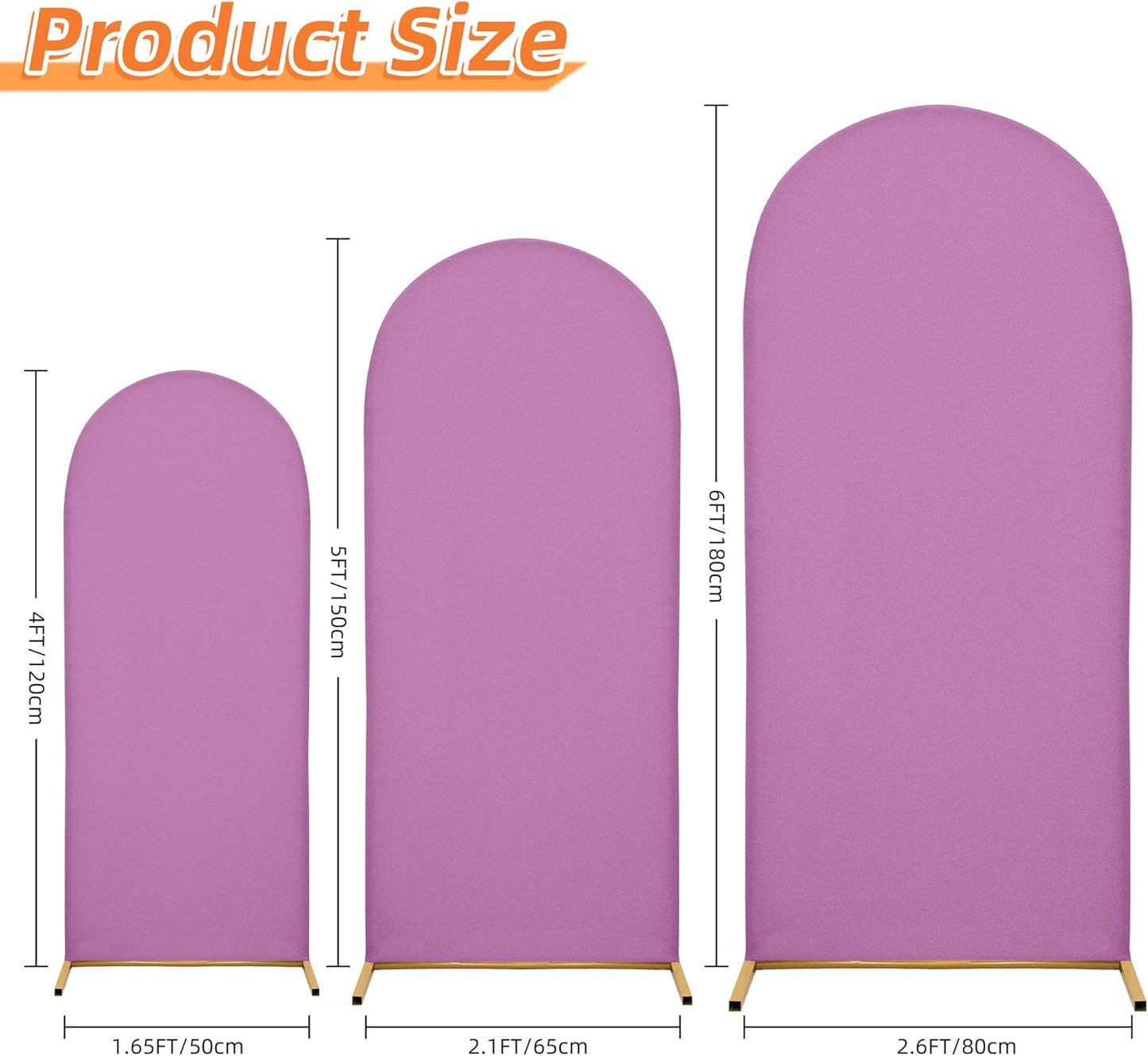 Wedding Arch Cover 5FT Arch Backdrop Cover Spandex Fitted Arch Cover for Round Top Chiara Backdrop Stand Covers for Wedding Birthday Party Baby Shower Banquet Ceremony Decoration