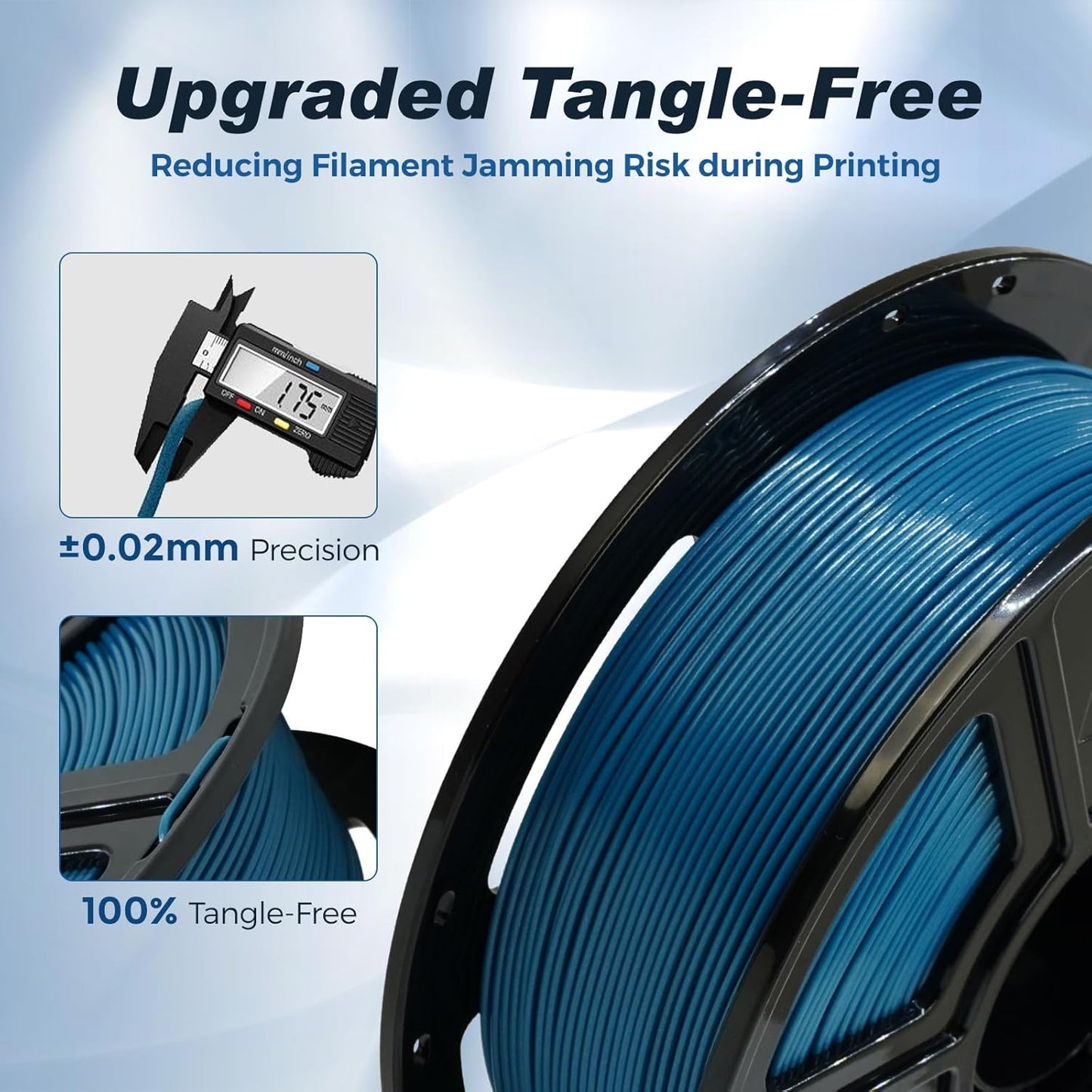 FLASHFORGE Rapid PLA Filament 1.75mm Pearl Gentian Blue, 500mm/s High Speed Printing, 3D Printer Filament 1kg Spool, Dimensional Accuracy +/- 0.02mm, Enjoy Exceptional Print Quality