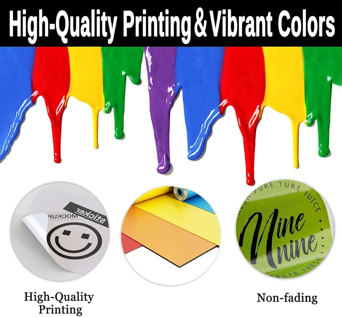 Premium Custom Stickers Labels - Personalized Stickers for Businesses Logo and Name. Birthday Pets and Label Product Boxes Wedding Favors Waterproof Labels (custom text, 4 inch)