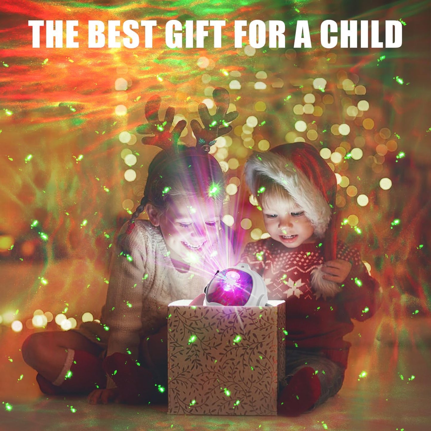 Astronaut Galaxy Projector Night Light Star with Timer and Remote Galaxy Light with Seven Colors Moon Night Light LED Nebula Lights for Kids Adults for Bedroom Gaming Room Decor Gift (Moon)