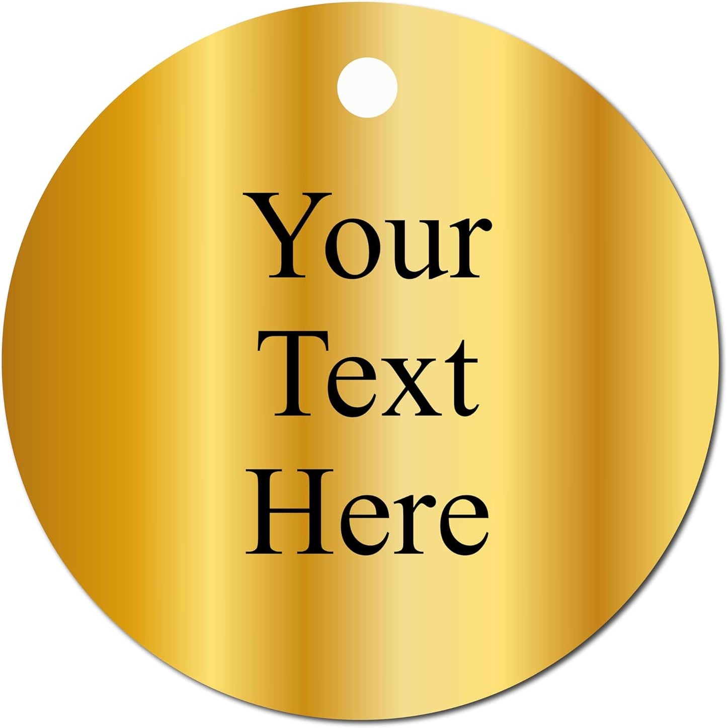 Engraved Round Metal tag, Custom Engraved Circle Plate, Personalized Aluminum disc, Etched Metal disk, Customized Round Steel plaque