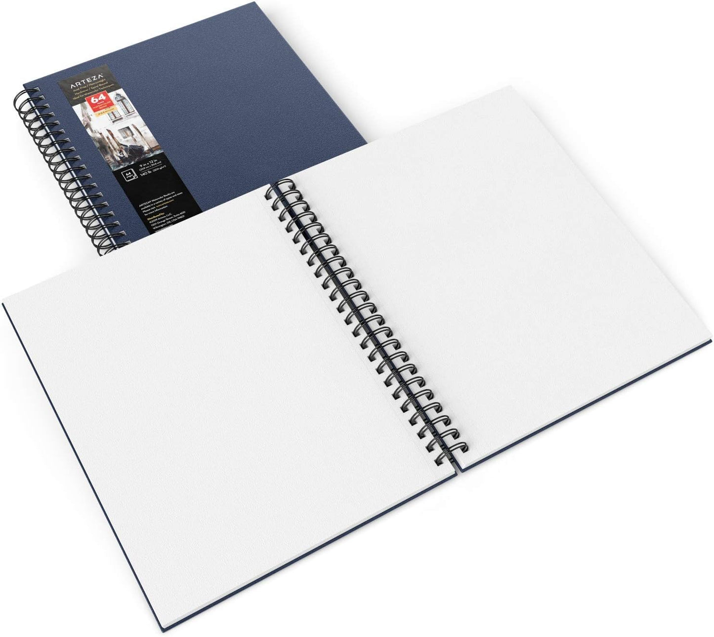 ARTEZA ARTZ-9156 Watercolor-Paper, 9x12-inch-2 Pack, Blue 2 Count