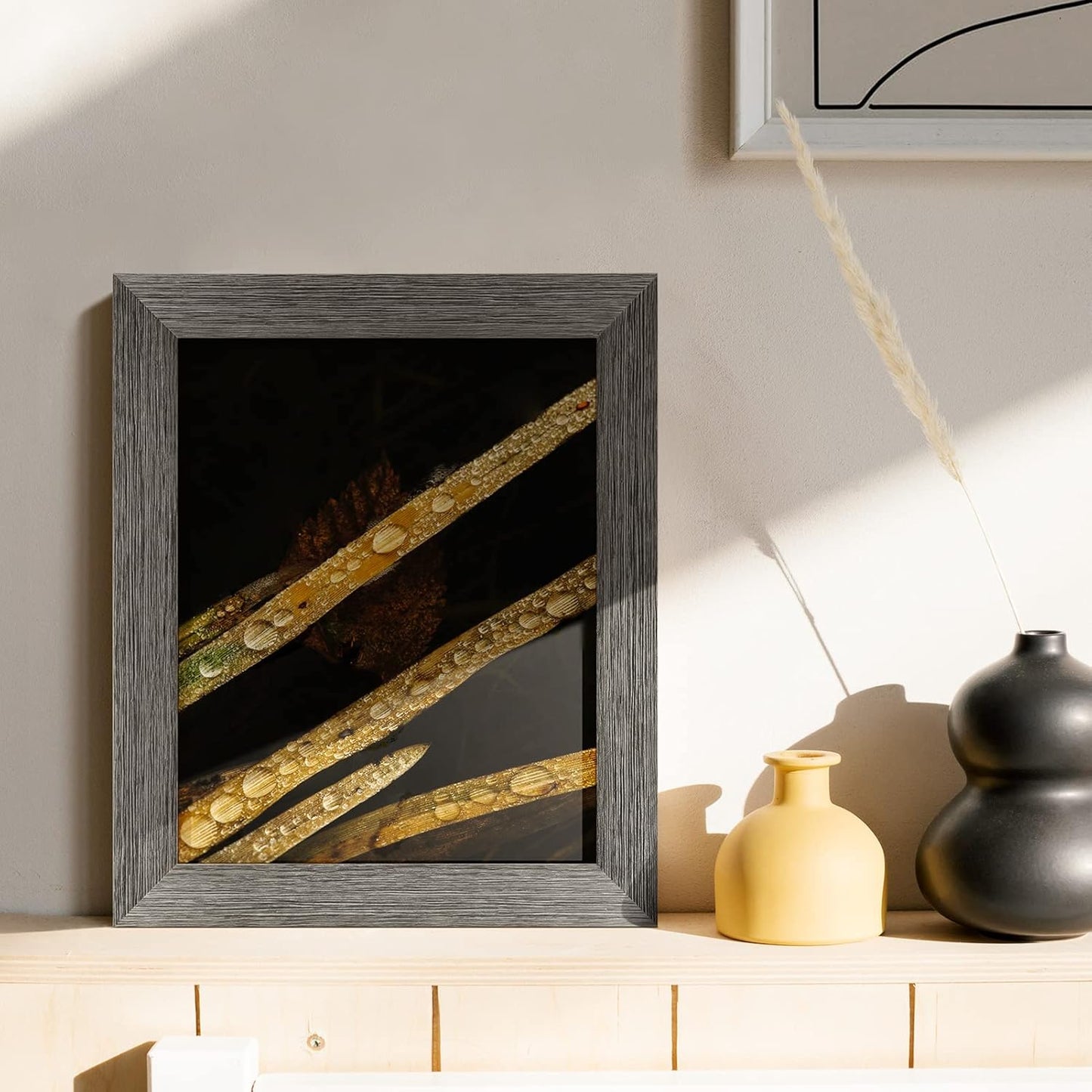 TWING 8 X 10 Picture Frames Set of 6, Rustic Grey Farmhouse Collage Photo Frames Gallery Wall Frame Set for Table Top and Wall Display