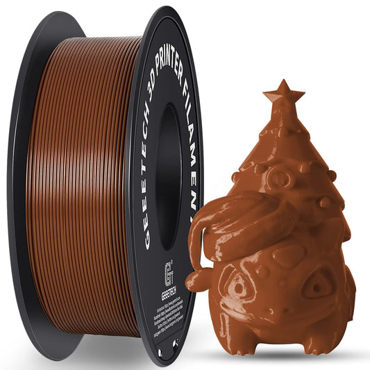 Geeetech PLA Filament 1.75mm Brown, Neatly Wound 3D Printer Filament 1kg Spool (2.2lbs), Dimensional Accuracy +/- 0.02 mm, 3D Printing Filament Fit Most FDM Printer, New Brown