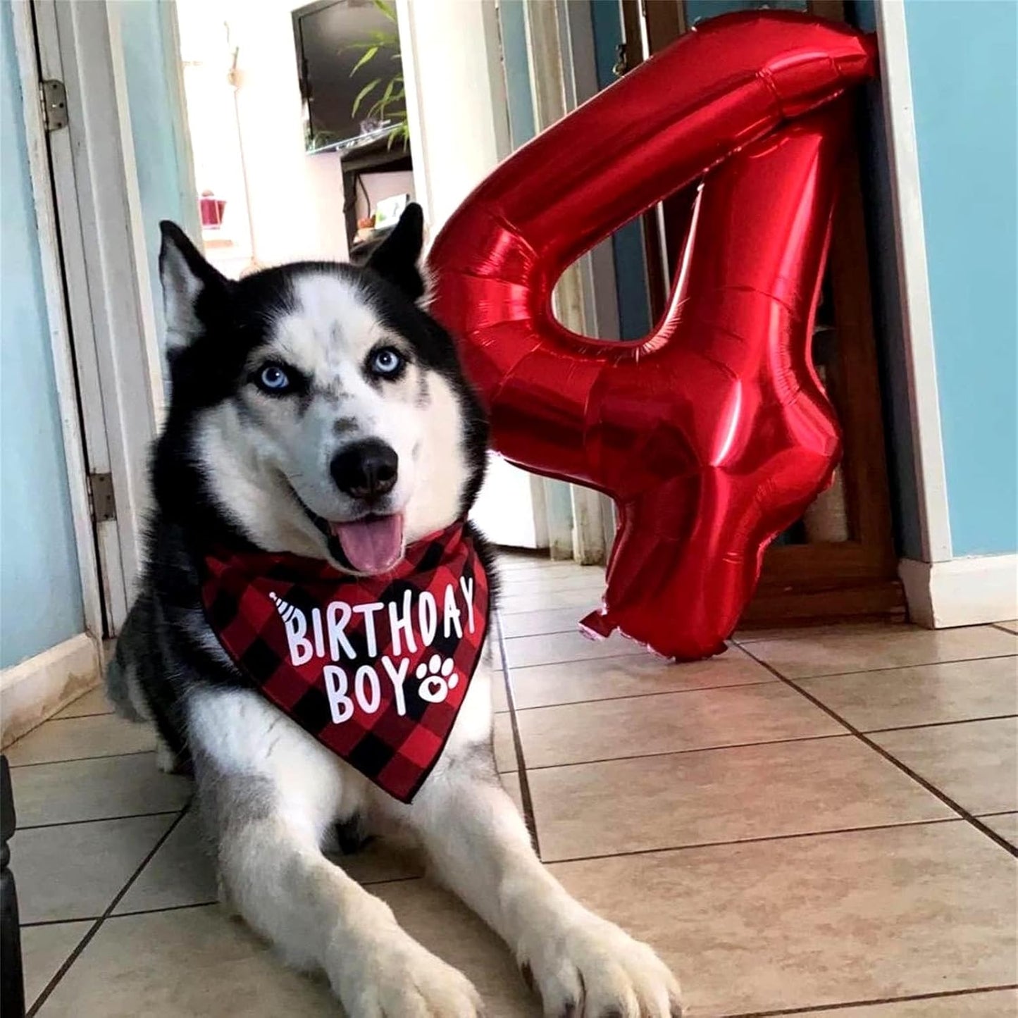 40 Inch Red Foil Balloon Number 4, Giant Self Inflating Number Balloons 0-9 for Men Women, Digital 4 Helium Balloons Set for Girls Boys 4th Birthday Anniversary Party Decorations Supplies