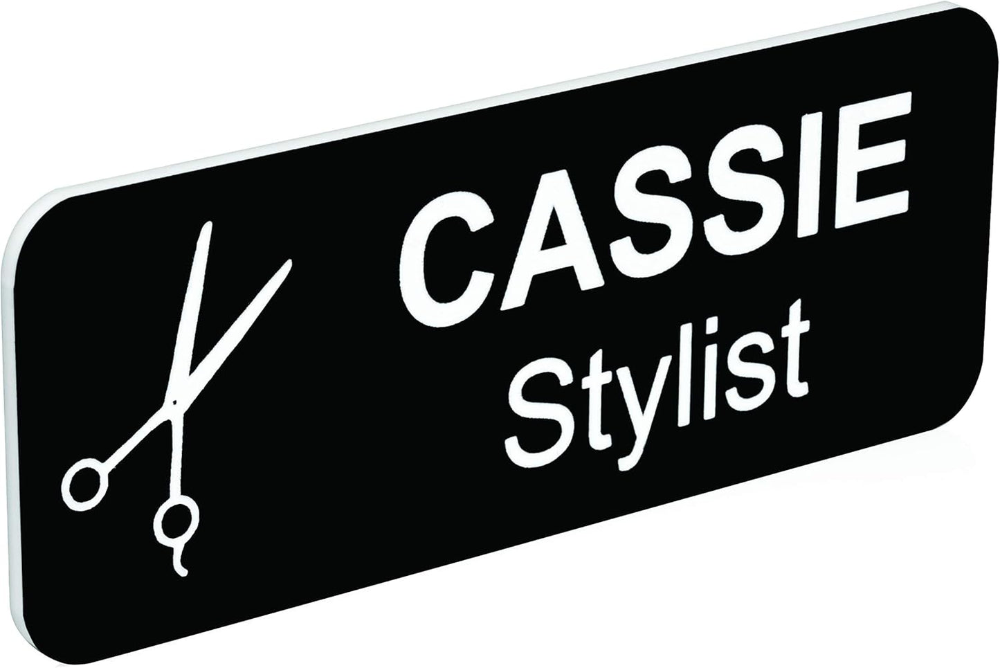 Providence Engraving Custom Name Tag with Industry Logo - Teacher, Realtor, Dental, Medical, Stylist ID Badge