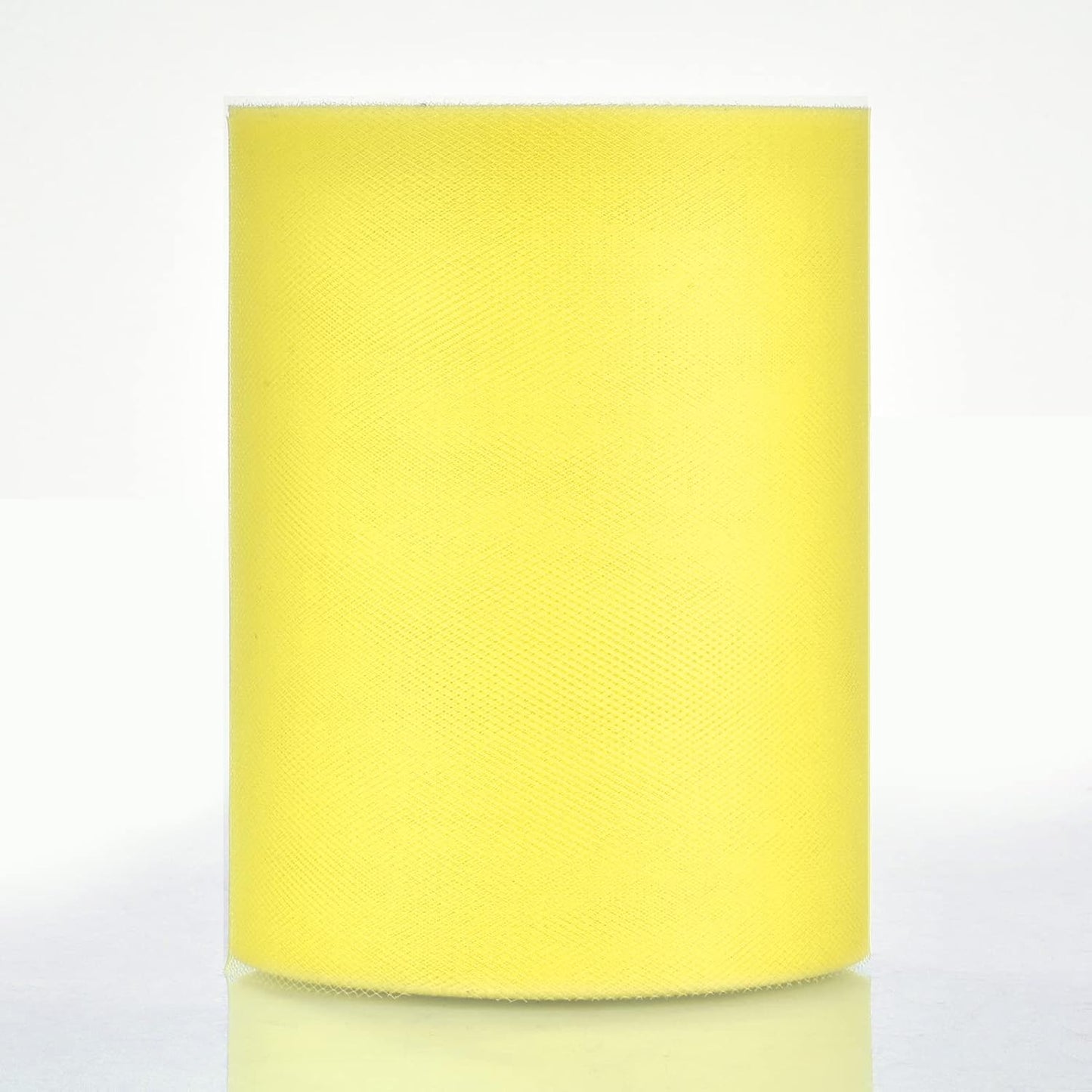 Tulle Rolls 6” by 100 Yards (300 feet) Tulle Roll Spool Fabric for DIY Tutu Skirts Wedding Baby Shower Crafts Decorations Party Supplies(Lemon Yellow)