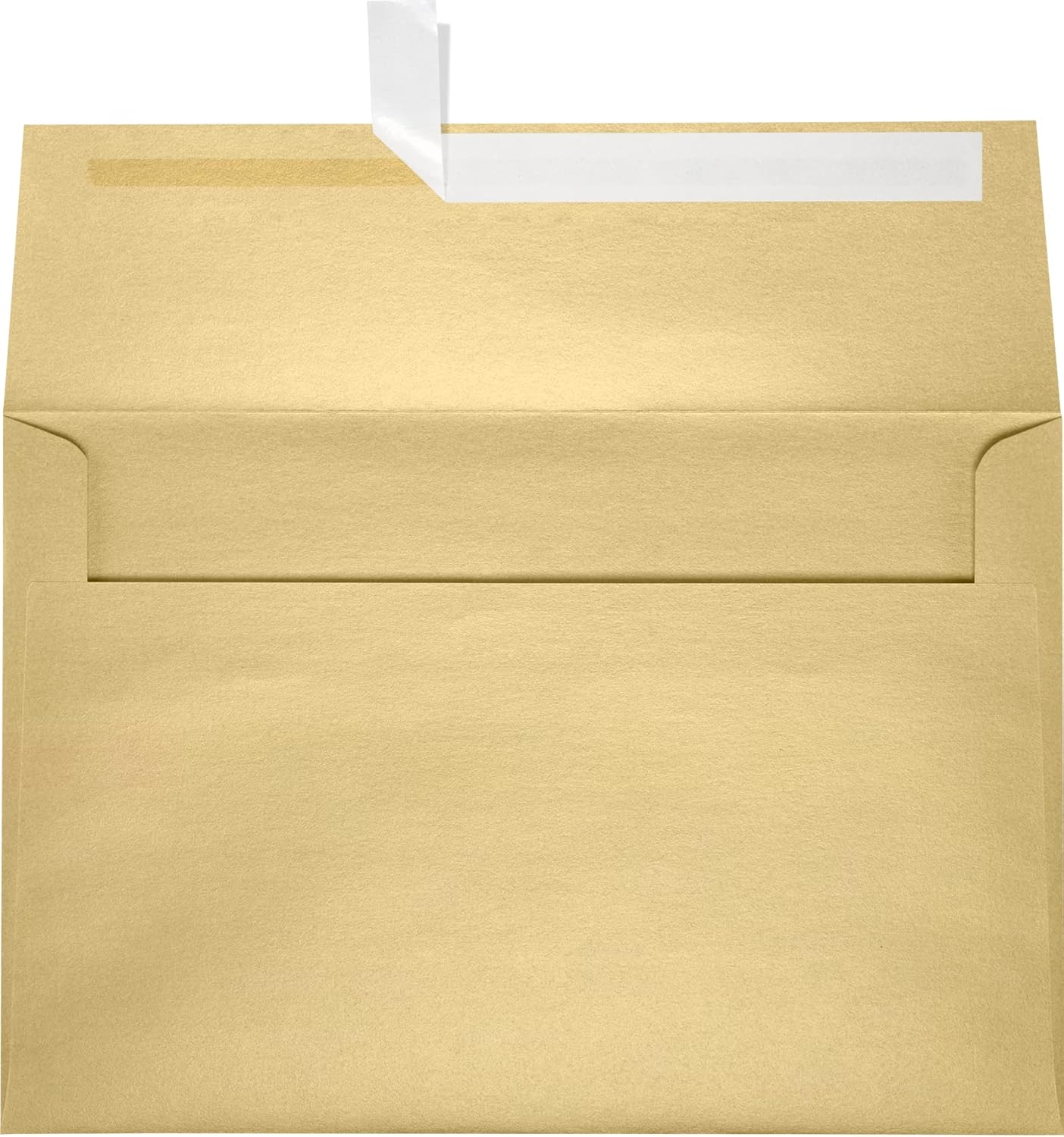 LUXPaper A10 Invitation Envelopes | Peel & Press | 6" x 9 1/2" | Blonde Metallic | 80lb. Text | 50 Qty