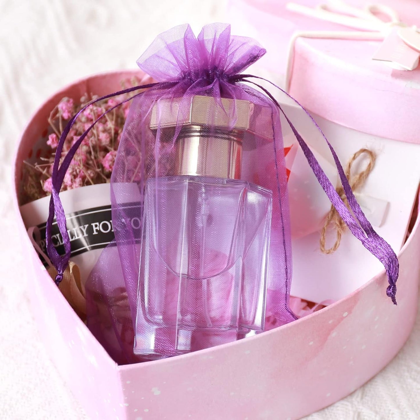 Hopttreely 50PCS Organza Wedding Favor Bags, 4x6 inches Jewelry Gift Bags with Drawstring for Party, Festival, Makeup (Mixed Color)