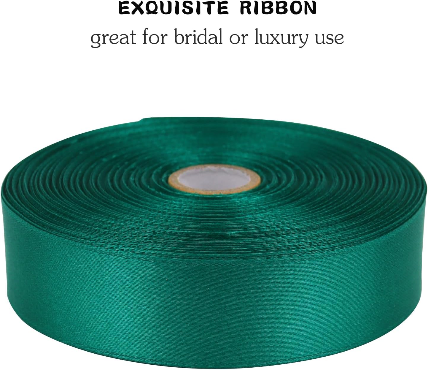 Teal Solid Satin Ribbon 1 Inch 50 Yards Solid Polyester Fabric Ribbon for Gift Wrapping Wedding Christmas Baby Shower Birthday Party Decoration Handmade Immortal Flower Craft