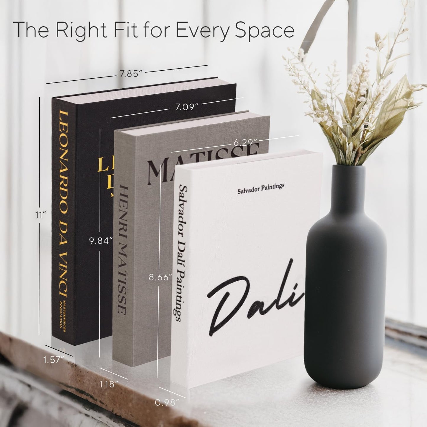 Elegant Linen Set of 3 Decorative Books for Home Decor Faux/Fake Books For Decoration Hardcovers Aesthetic Minimalist Coffee Table Décor Living Room Modern Entryway Table Bookshelf Storage Boxes