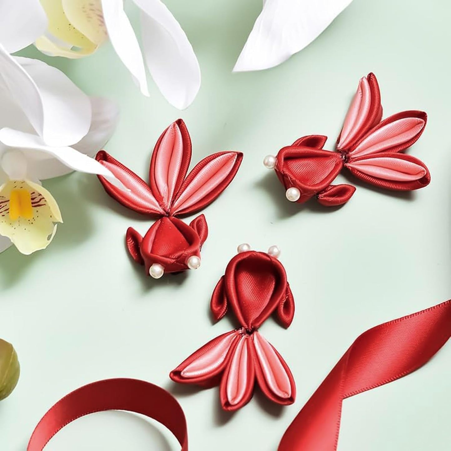 5/8 Inch Burgundy Satin Ribbon 50 Yards Solid Fabric Ribbons for Gift Wrapping, Crafts and DIY Projects, Bows Making, Wedding, Party, Holiday Decor