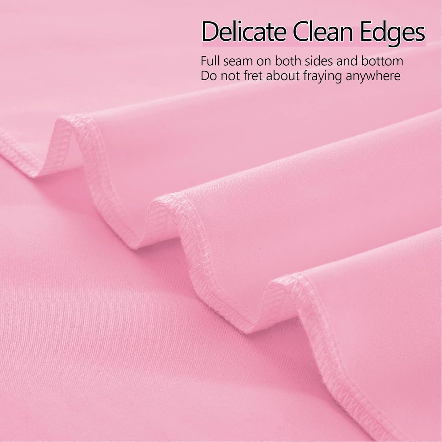 10ft x 10ft Thick Pink Backdrop Curtains for Parties, 2 Panels 5ft x 10ft Non See Through Pink Polyester Wedding Drapes Photo Backdrop for Birthday Party Graudation Photography Home Decor