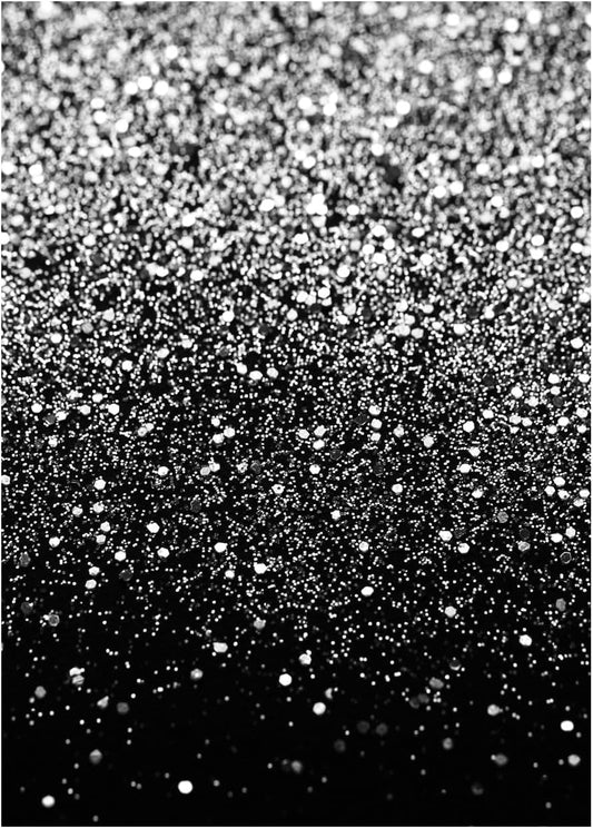 WOLADA Black and Silver Backdrop Silver Glitter Backdrop for Photography Wedding Birthday Baby Shower Party Photo Studio 5x7FT FW18