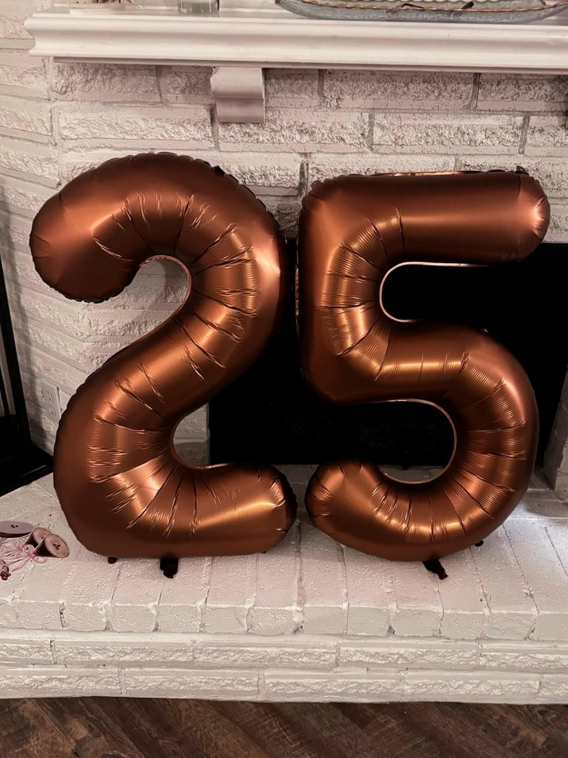 Big 40 Inch Coffee Brown 2 Number Balloon Birthday Decoration, Dark Brown Number 2 Helium Balloons 12 20 22 23 24 26 28 32 42 Celebration, Boy Girl Baby Anniversary Party Graduations Supplies