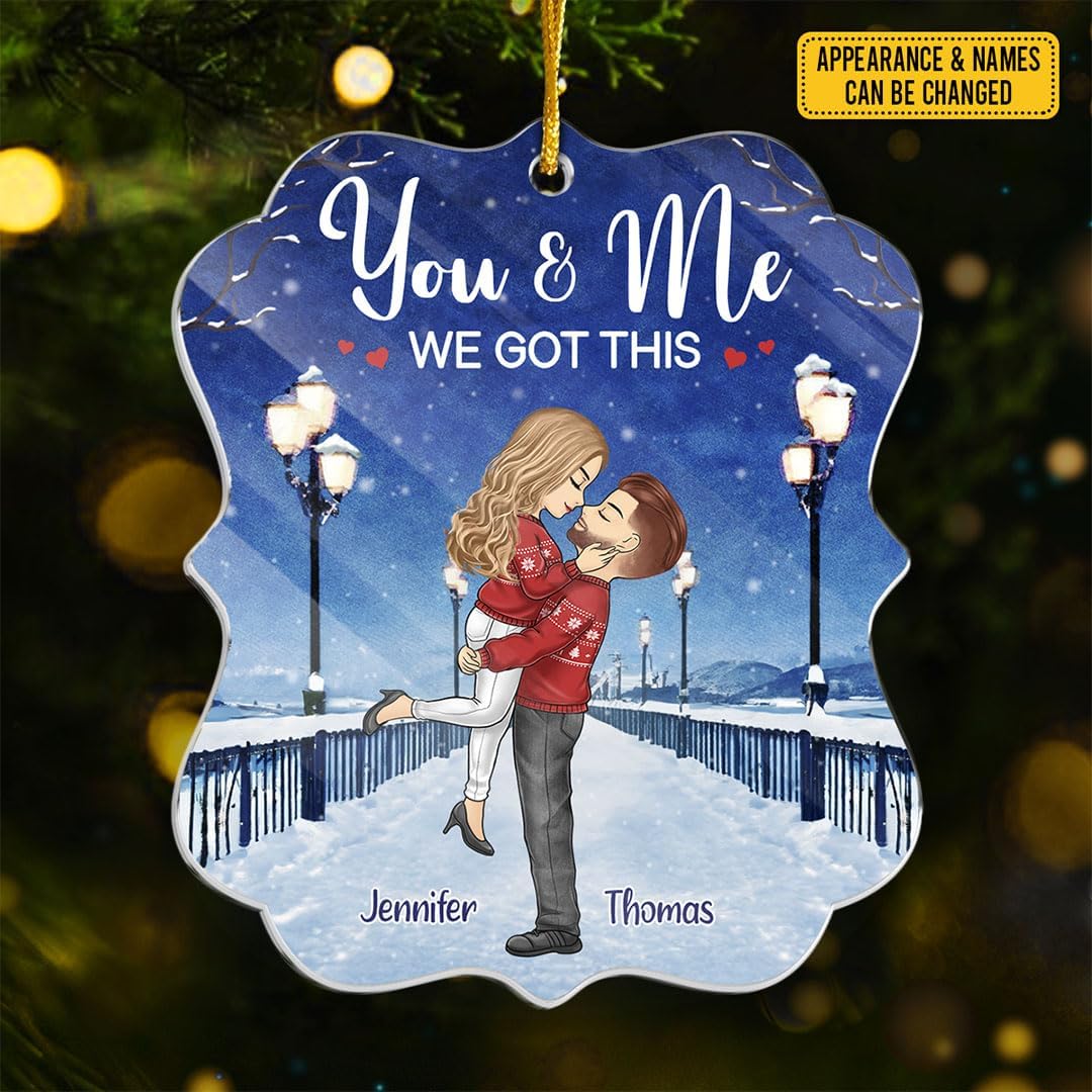 Pawfect House Acrylic Ornament, Personalized Couple Christmas Ornaments, Husband Wife Gifts, Romantic Acrylic Ornament, Yours is My Favorite, Christmas Decorations for Bedroom, Xmas Tree Decorations