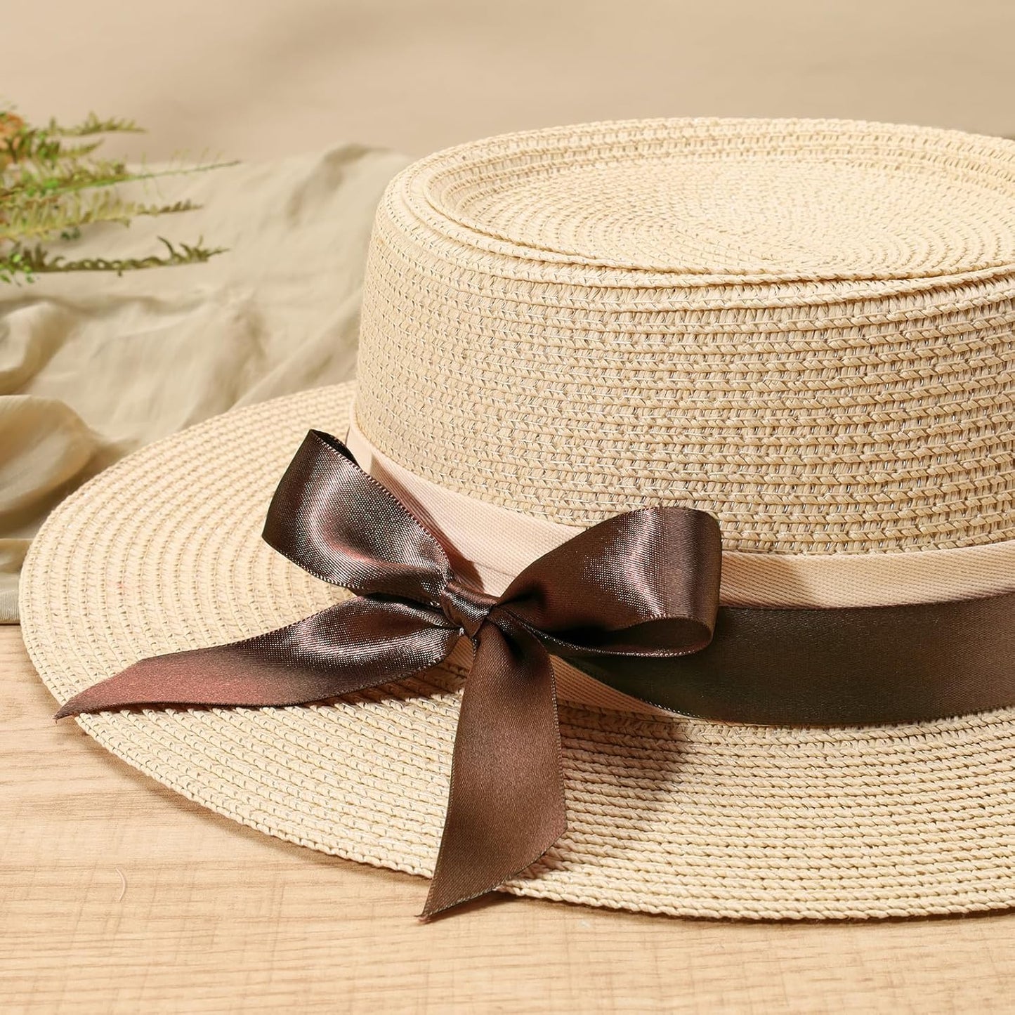 LaRibbons Brown Satin Ribbon 1 Inch 50 Yards Thin Luxury Double Faced Mocha Mousse Silk Ribbon for Flower Bouquet Crafts Gift Wrapping Wedding Decoration