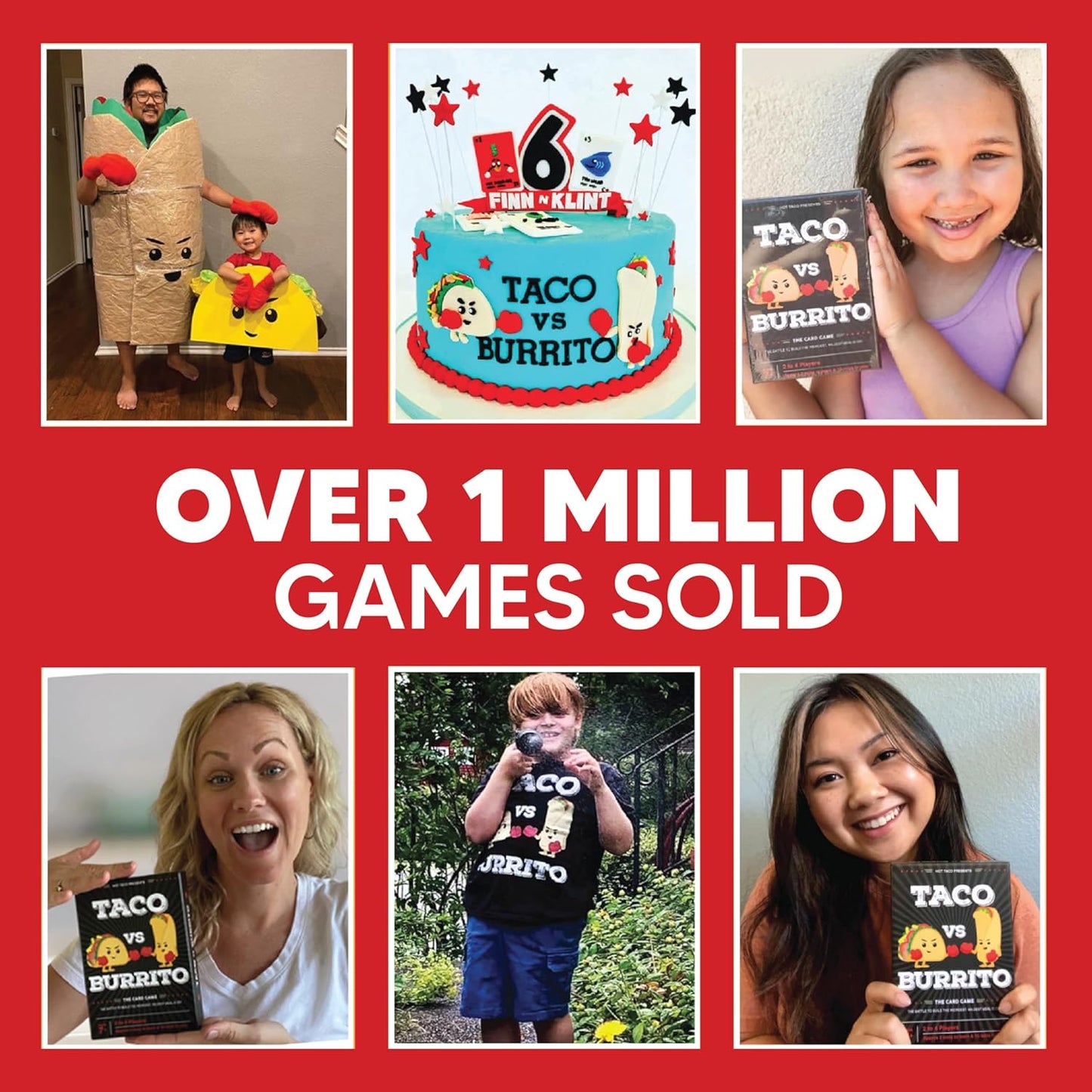 Taco vs Burrito - The Wildly Popular Surprisingly Strategic Card Game Created by a 7 Year Old - 5 Ways to Play - a Family-Friendly Party Game for Kids, Teens & Adults